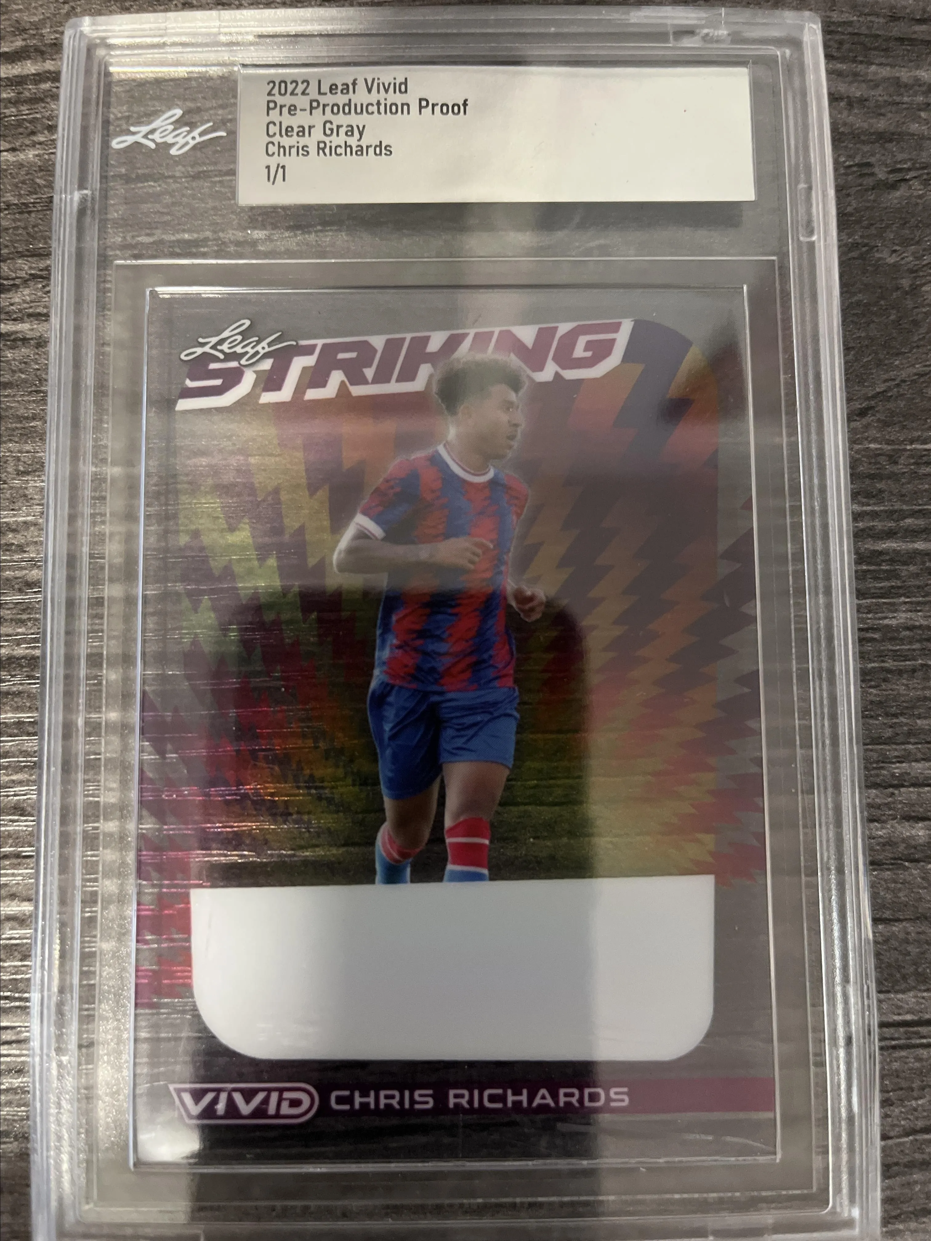 Product image for 2022 Leaf Vivid Chris Richards Pre-Production Proof Clear Gray 1/1