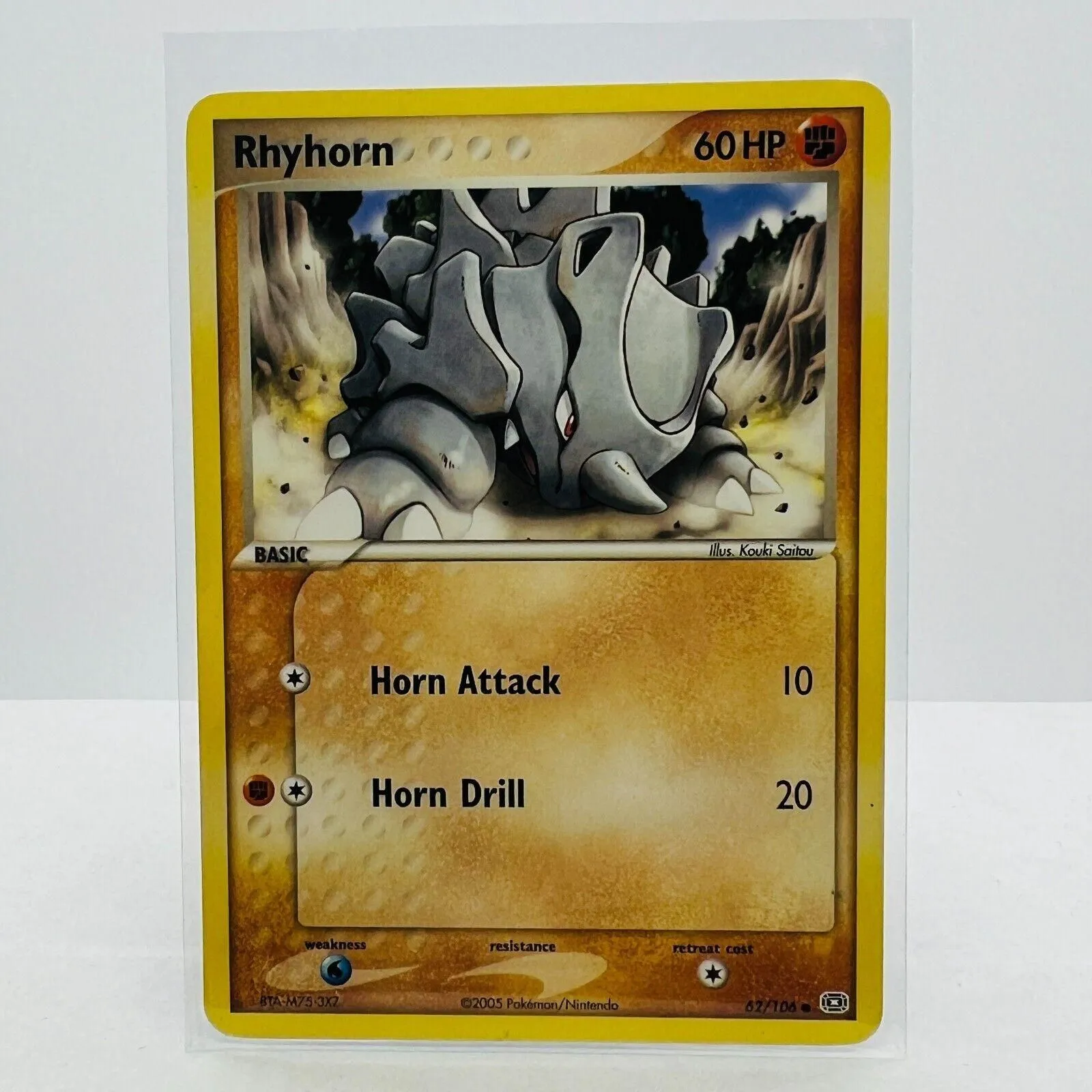 Pokmon Rhyhorn 62/106 EX Emerald 2005 Pokemon Common Card MP-LP  Whatnot:  Shop, Sell, Connect