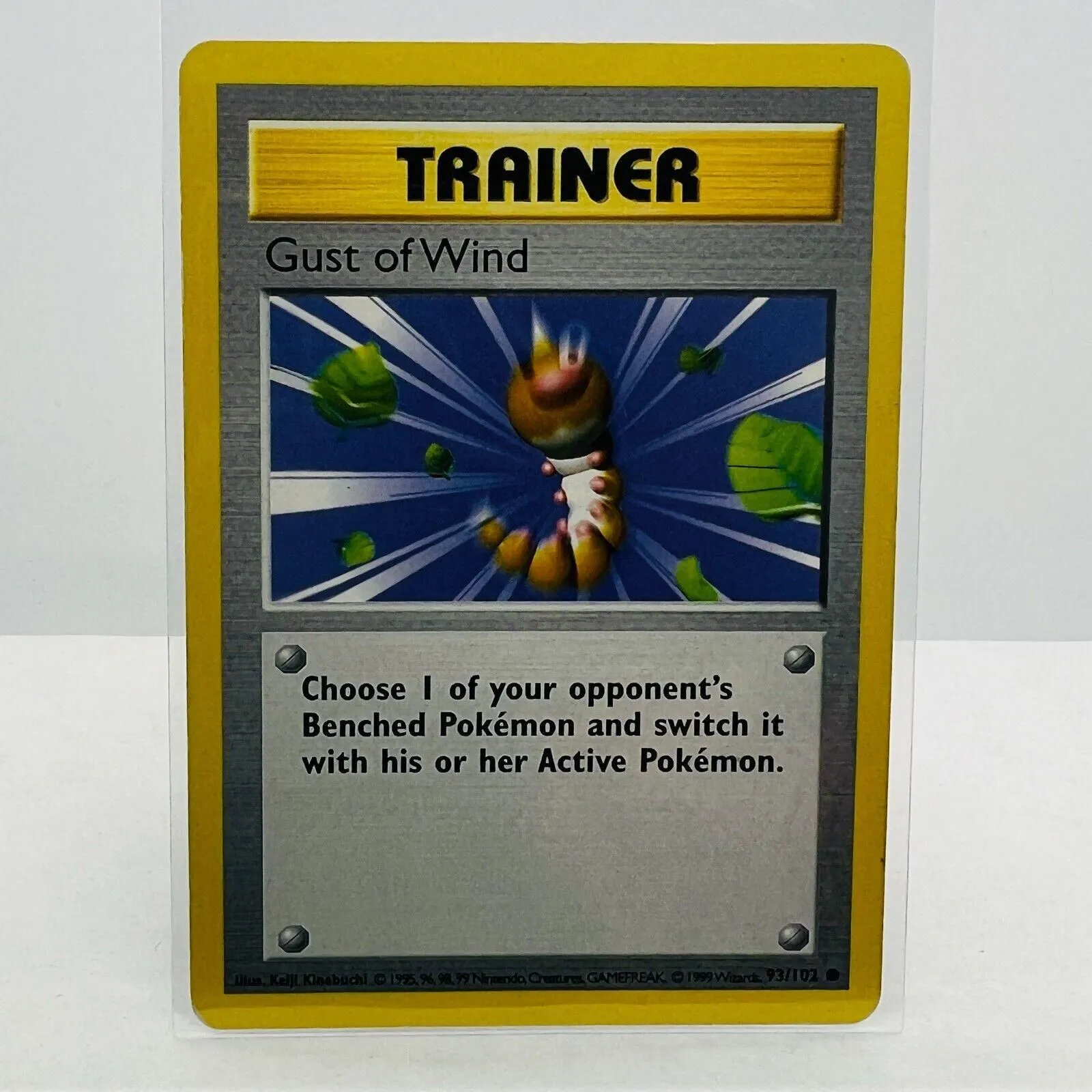 gust of wind pokemon card Gust Of Wind Shadowless Base Set 93/102 – Arcticcollect main image 1
