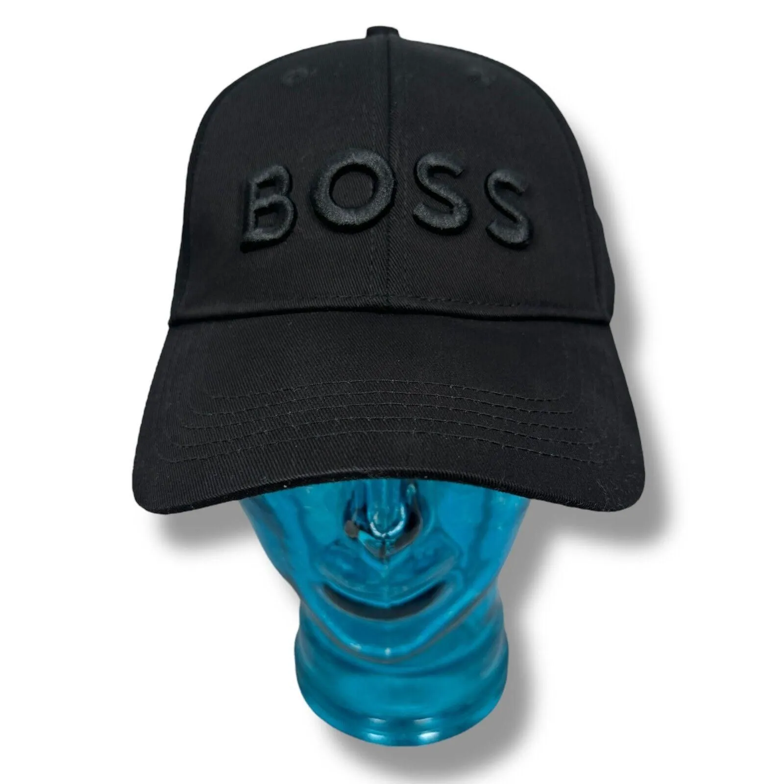 Product image for Hugo Boss Embroidered Snapback Dad Hat Men's One-Size Black 5-Pannel Cap New