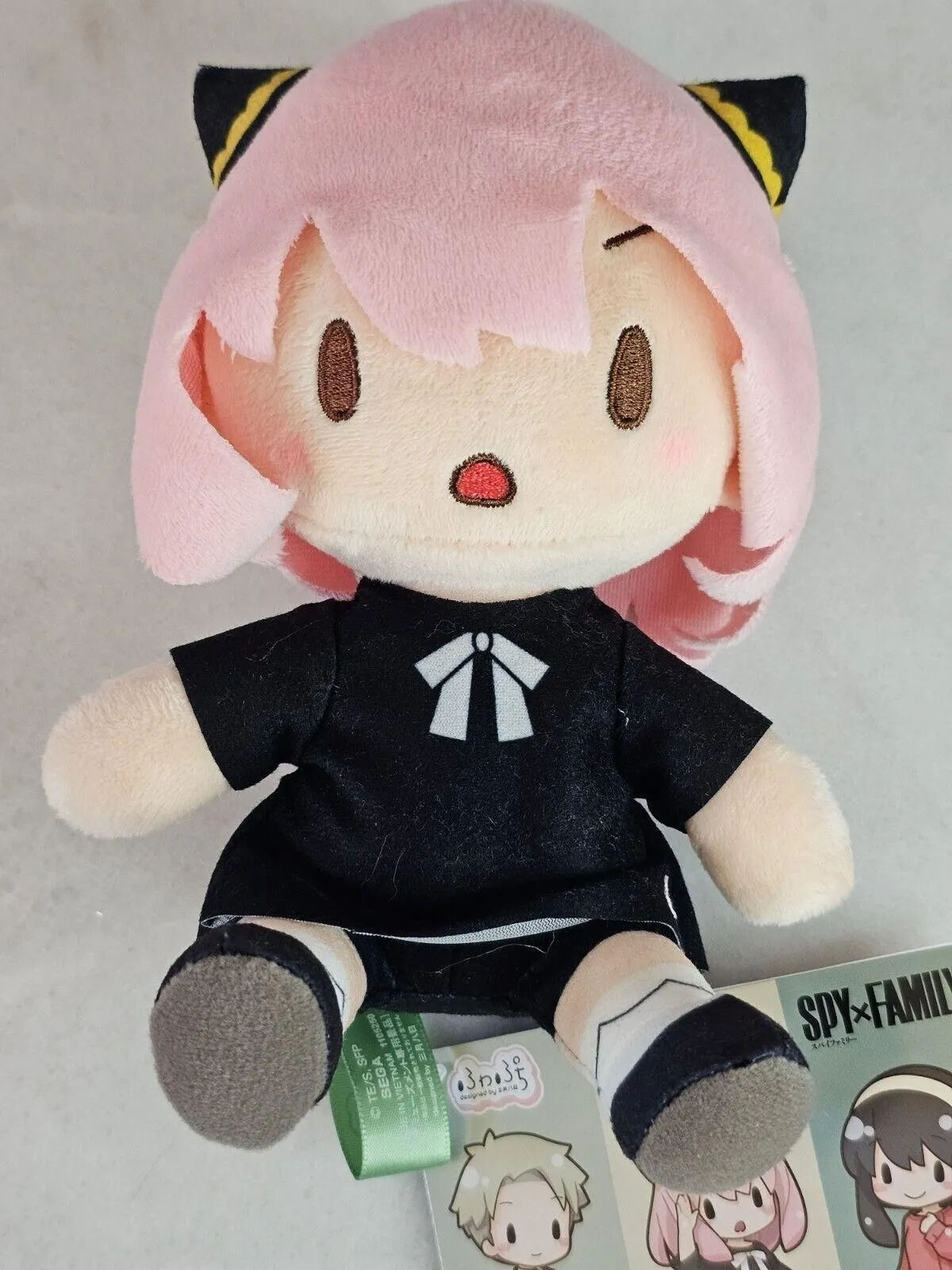 Product image for NEW 7” Inch Spy X Family Anya Forger Plush Official Round 1 Doll Sitting Sit
