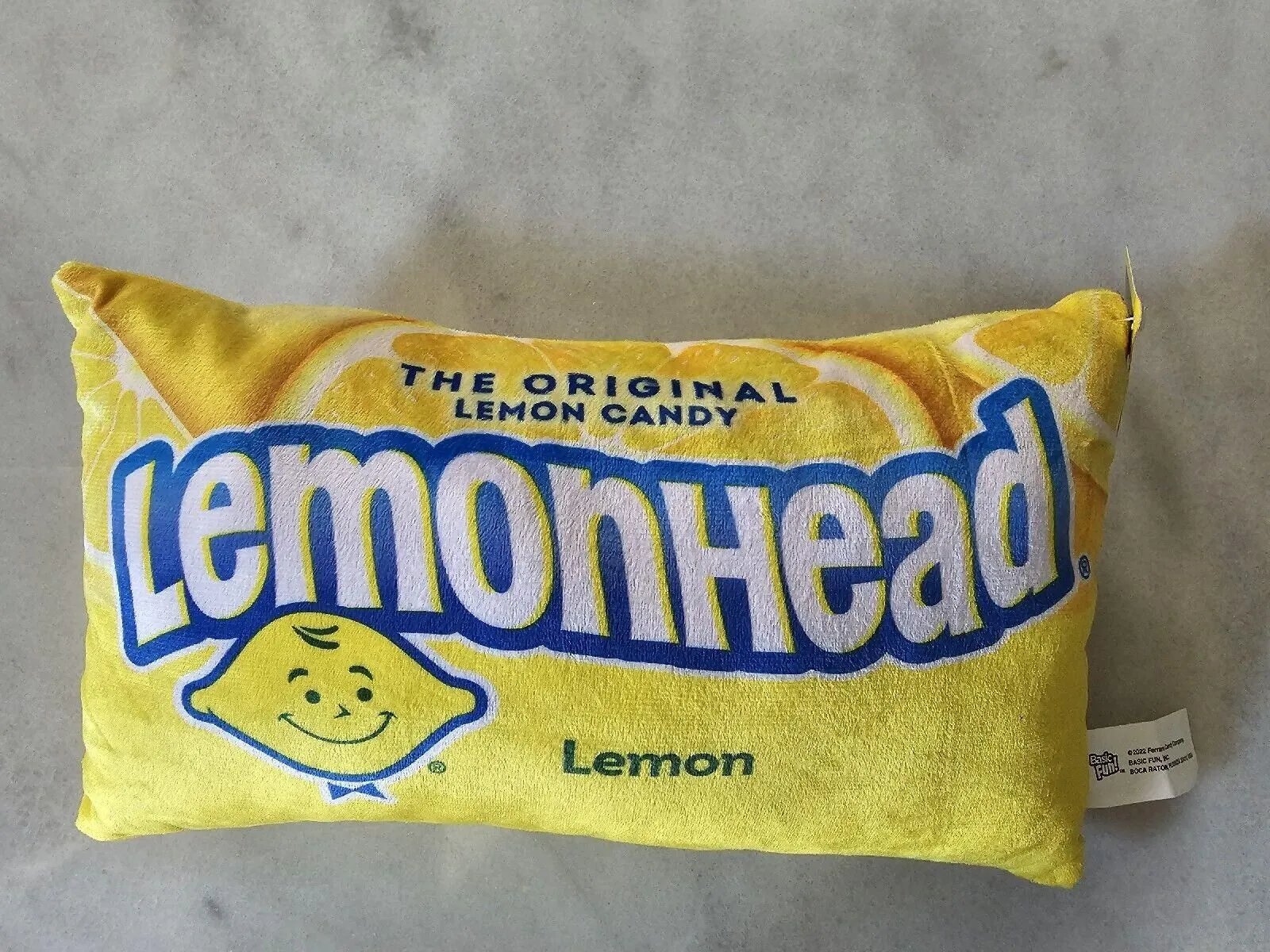 Product image for Snacks On Snacks Lemonhead Candy Bag Plush Lemon Head Toy 13” NEW