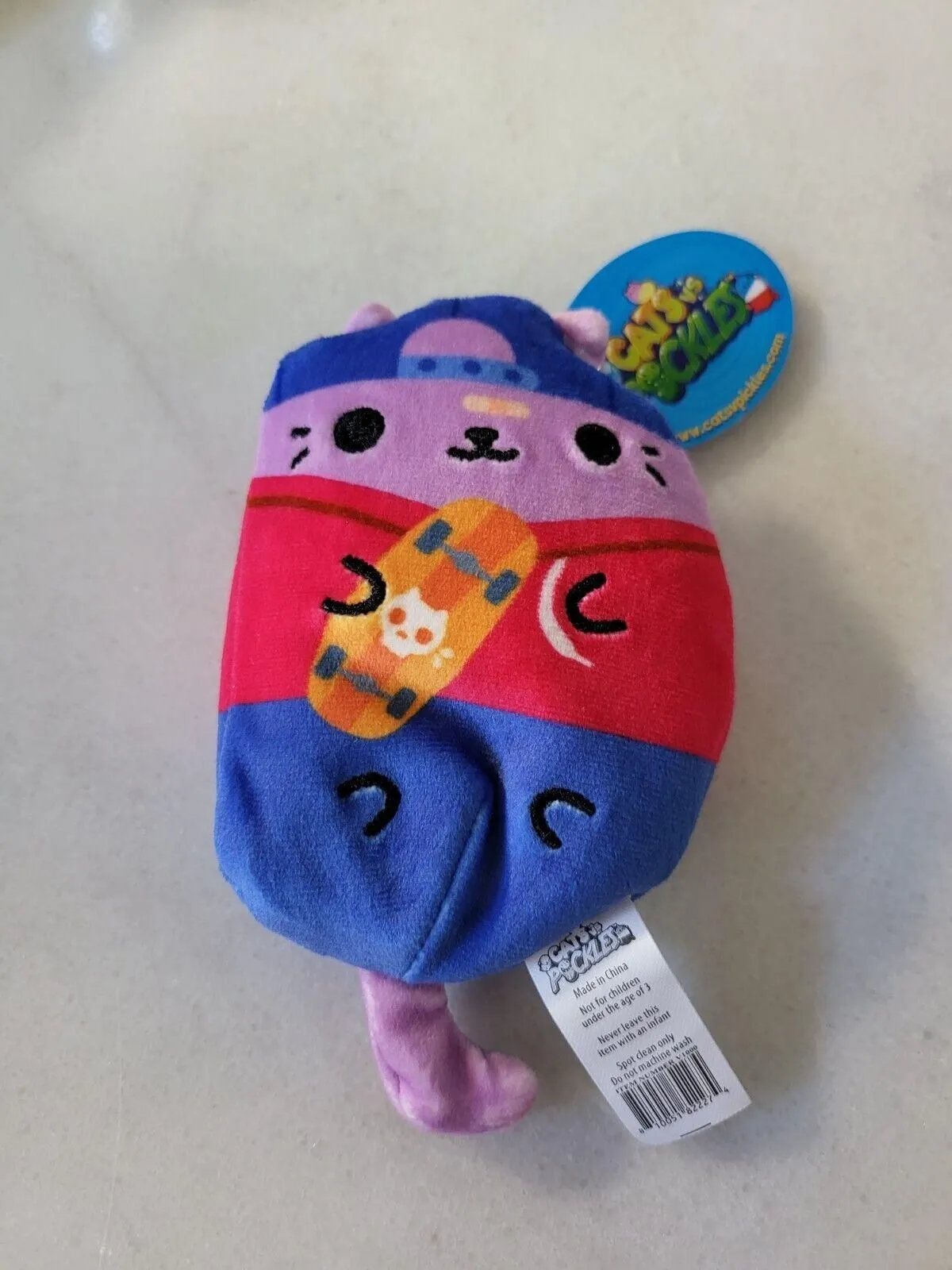 Product image for Cats Vs Pickles - Skater Boi #256 (Soft Plush - Gold Series Limited Release)