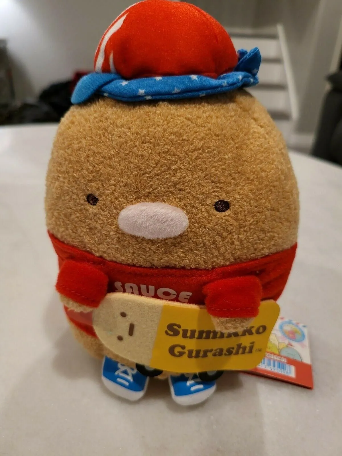 Product image for Sumikko Gurashi Plush Skateboard Tonkatsu 5th Birthday Anniversary