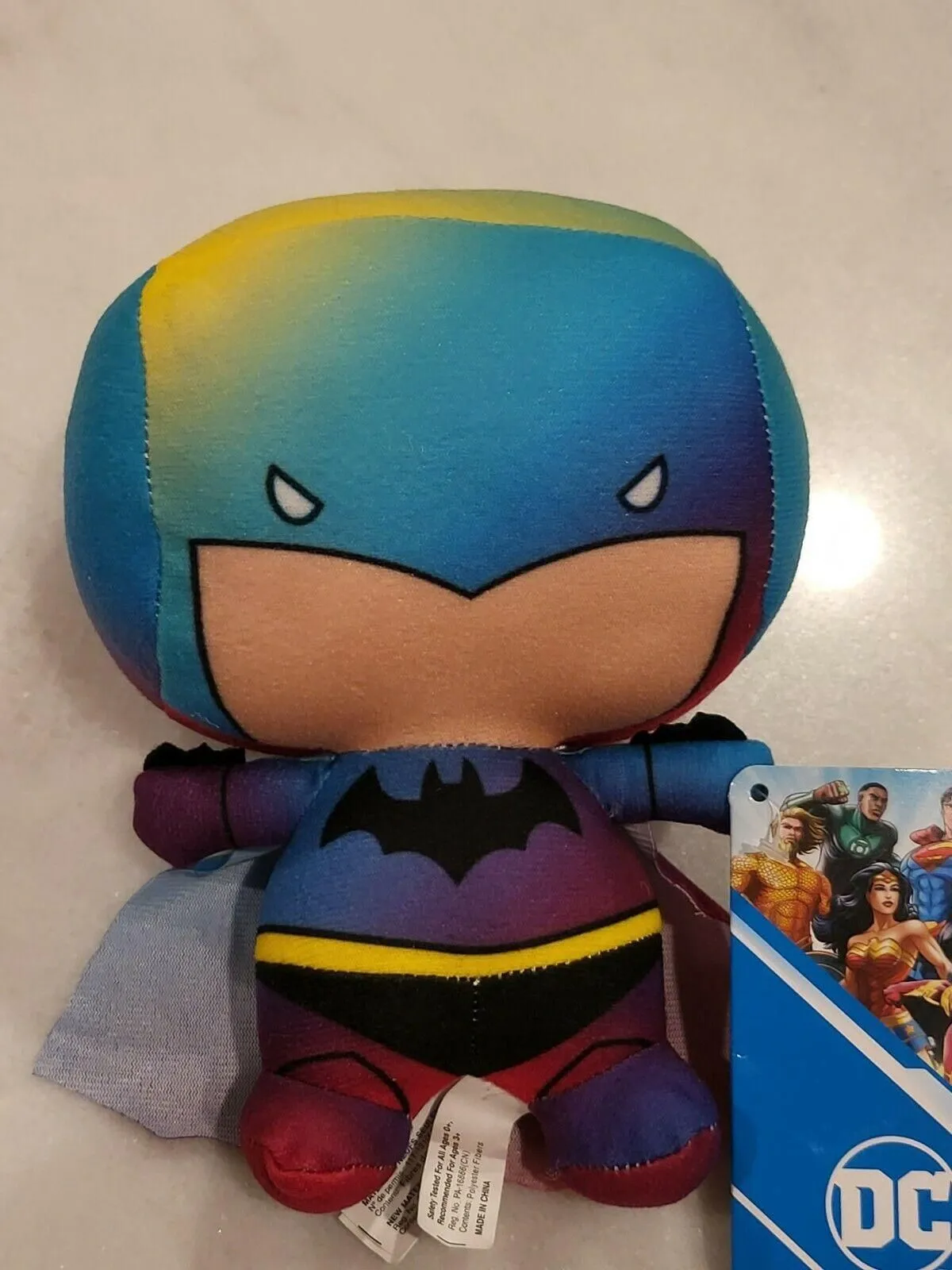Product image for DC Justice League Batman Stuffed Animal 6" Plush Super Hero Cute Chibi Gradient