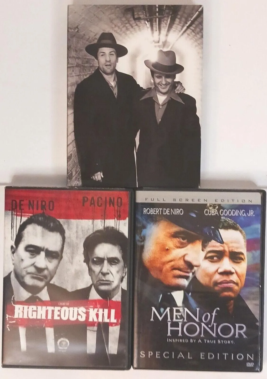 Product image for DVD Raging Bull Righteous Kill Men Of Honor Three Robert De Niro DVDs