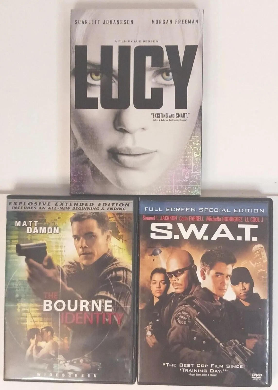 Product image for DVD Action LUCY Bourne Identity S.W.A.T. Scarlett Johanson Matt Damon