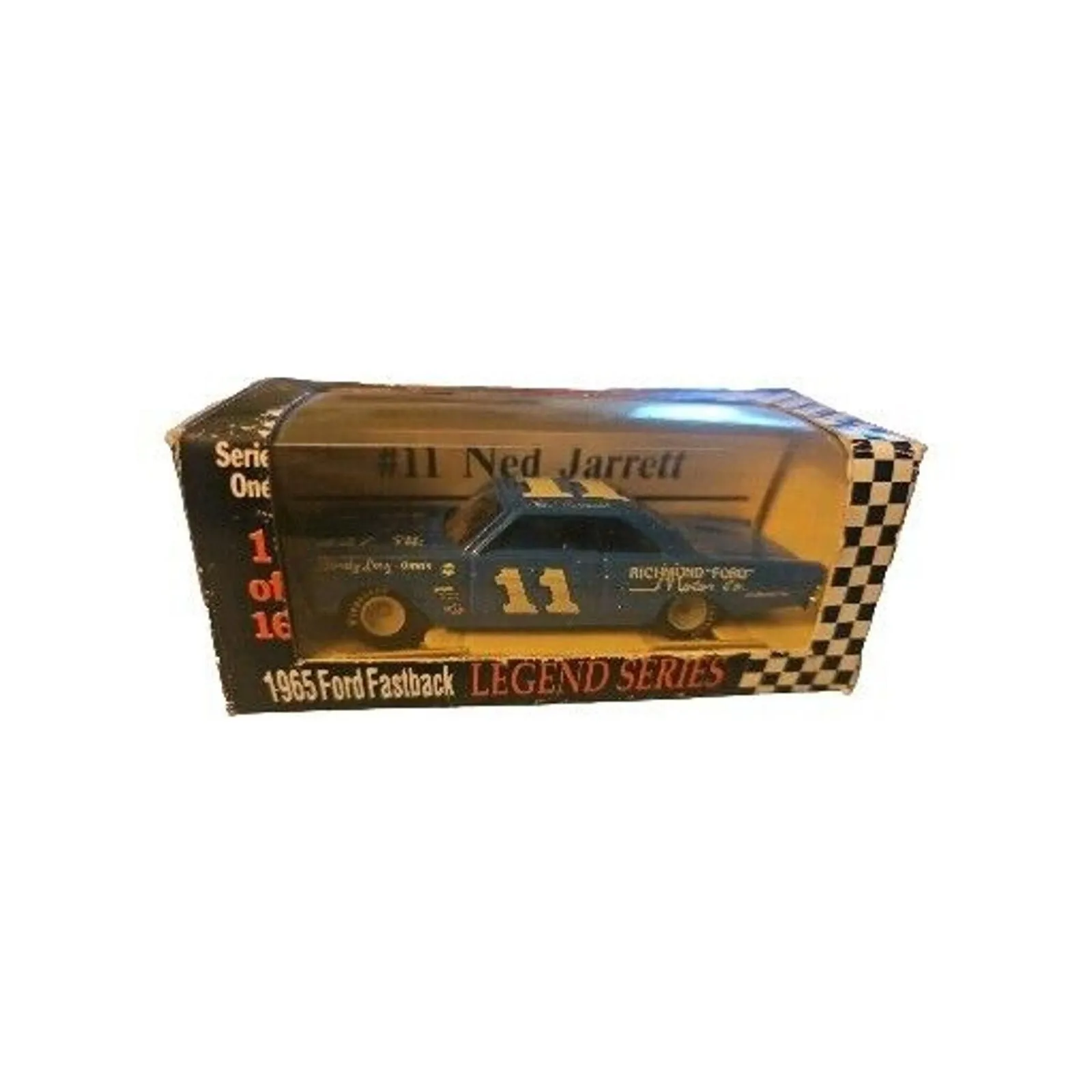 Product image for RACING COLLECTABLES 1992 1/64 #11 NED JARRETT Richmond Ford 1965 Ford Fastback