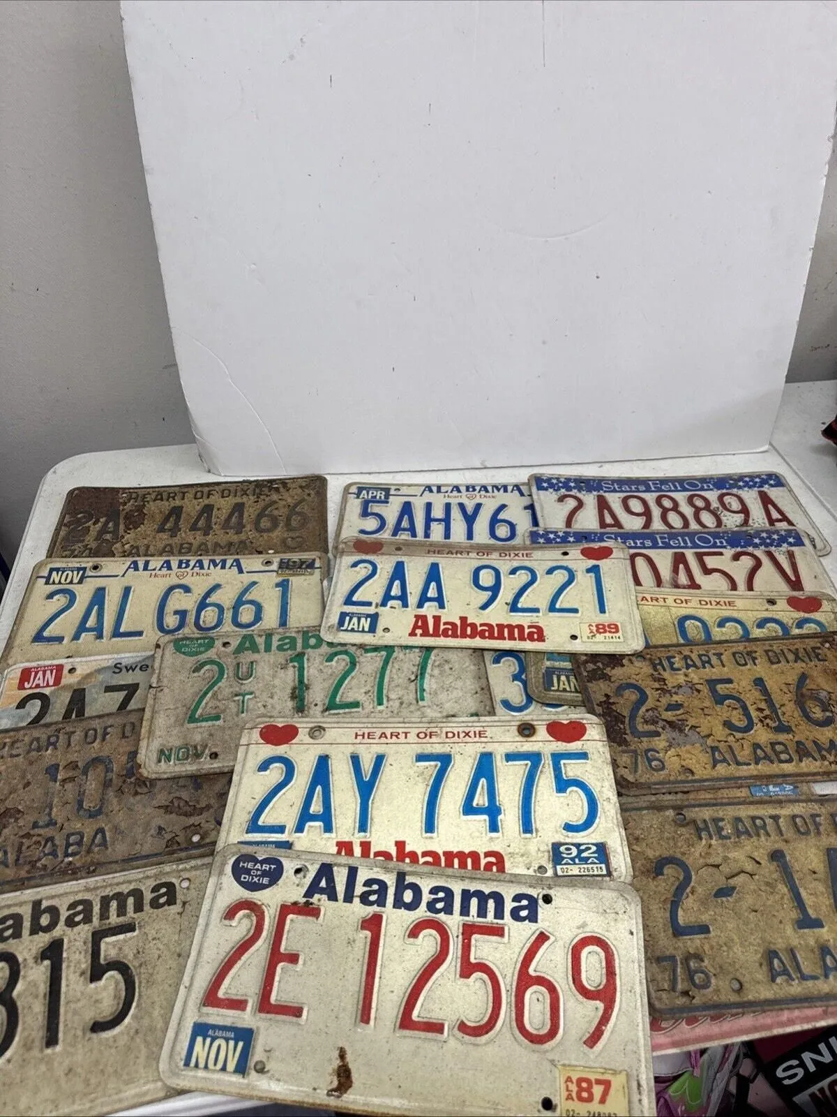 Product image for VTG Alabama License Plate Lot Of 15 1974, 87 , 82 & More