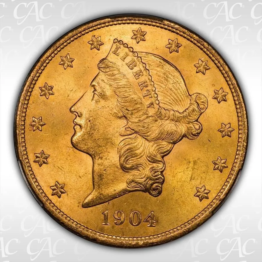 Product image for 1904 $20 CACG MS64+