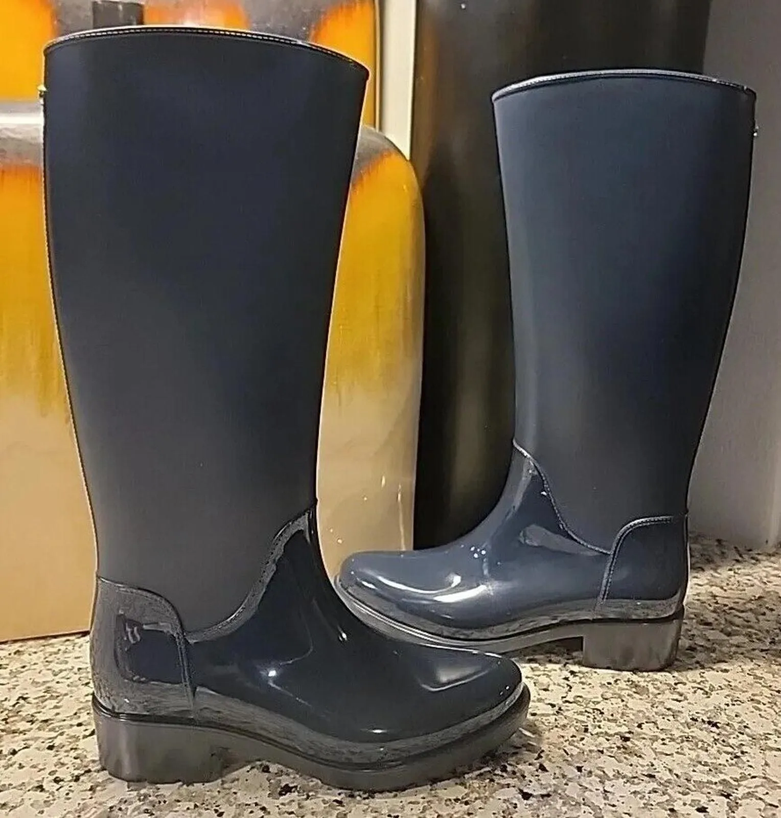 Product image for Sam Edelman Womens Sydney Tall Rain Boots Blue Size 8