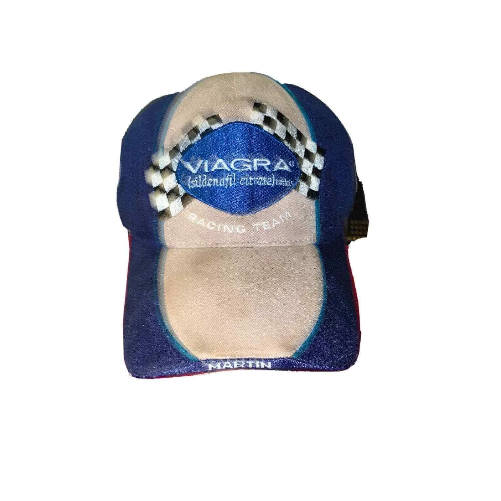 Product image for Vintage VIAGRA Cap Mark Martin Nascar Racing Team #6 Adjustable Hat Rare Find - H3