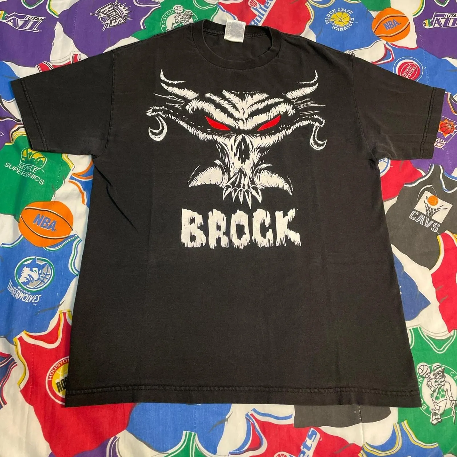 Product image for Vintage Brock Lesnar WWE “Next Big Thing T Shirt Wrestling Mens Size Large - American Vintage