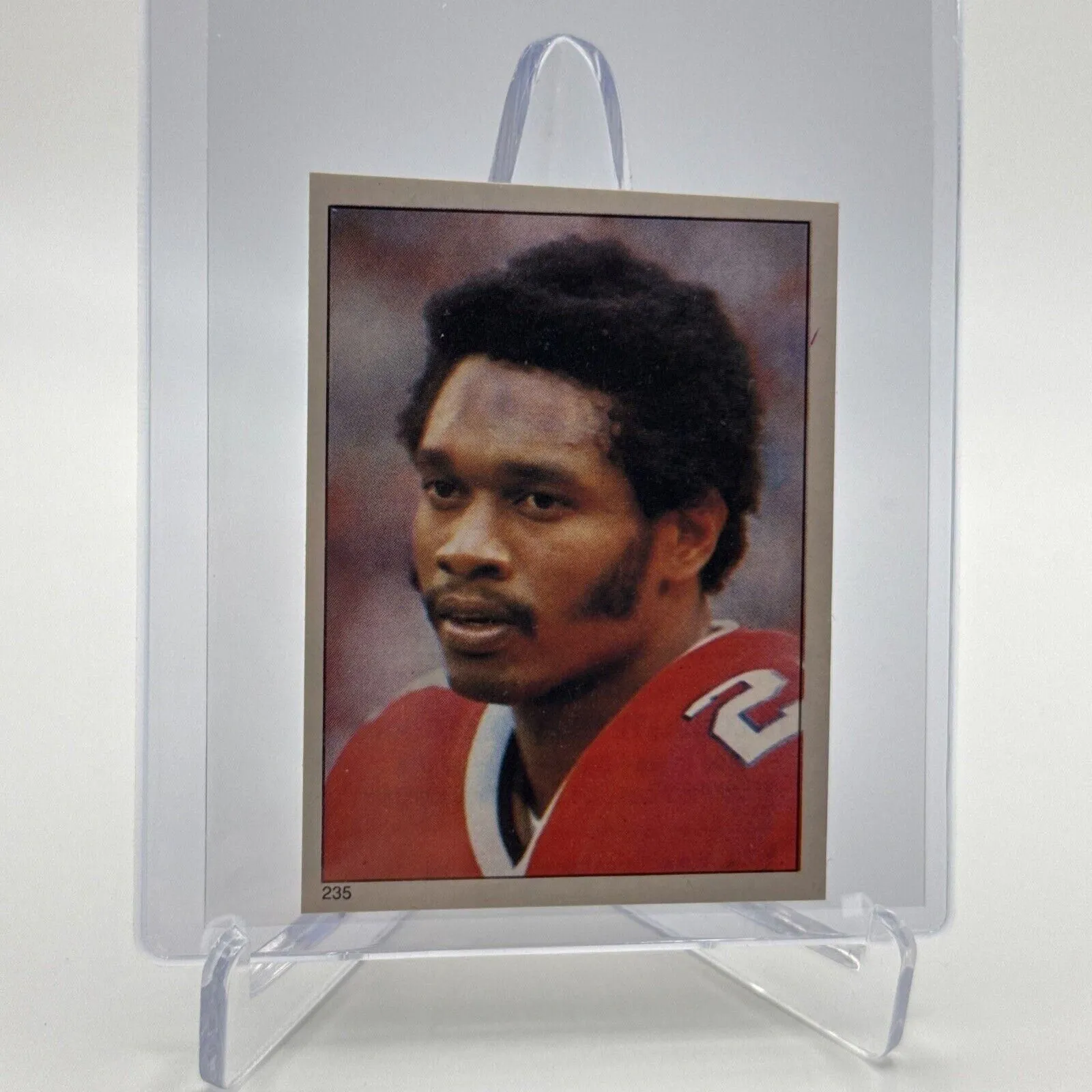 Product image for 1981 Topps Lynn Cain Football Sticker Card #235 NM-MT FREE SHIPPING - Optional[A] - 1981 - Football - 235 - Sticker - NFL - Topps - Lynn Cain - 1981 Topps - Atlanta Falcons