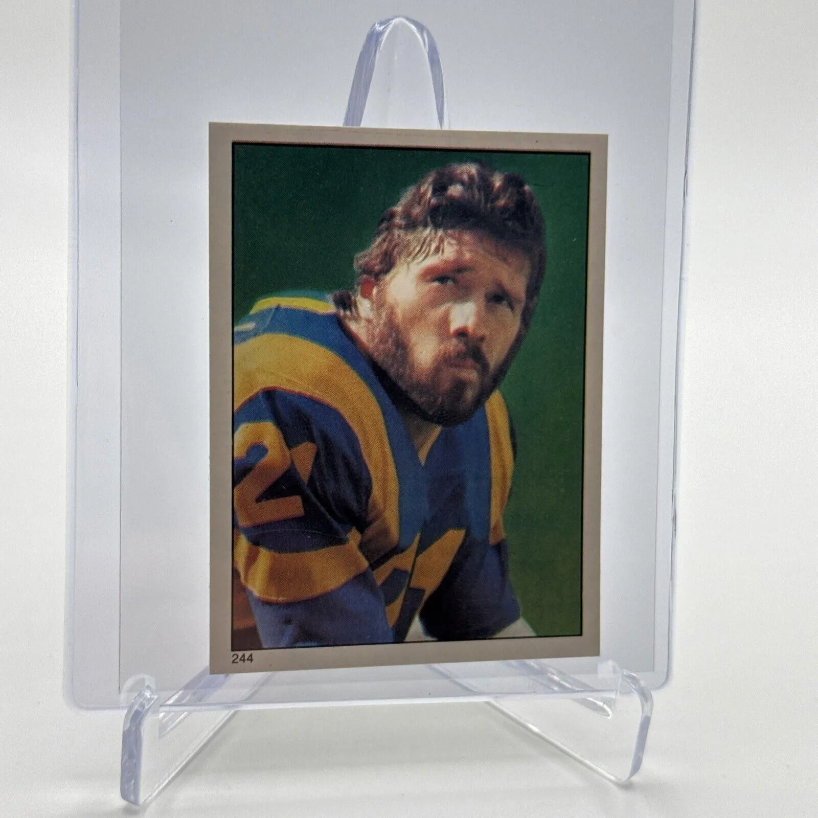 Product image for 1981 Topps Nolan Cromwell Football Sticker Card #244 NM-MT FREE SHIPPING - Optional[A] - 1981 - Football - 244 - Sticker - NFL - Topps - Nolan Cromwell - 1981 Topps - Los Angeles Rams