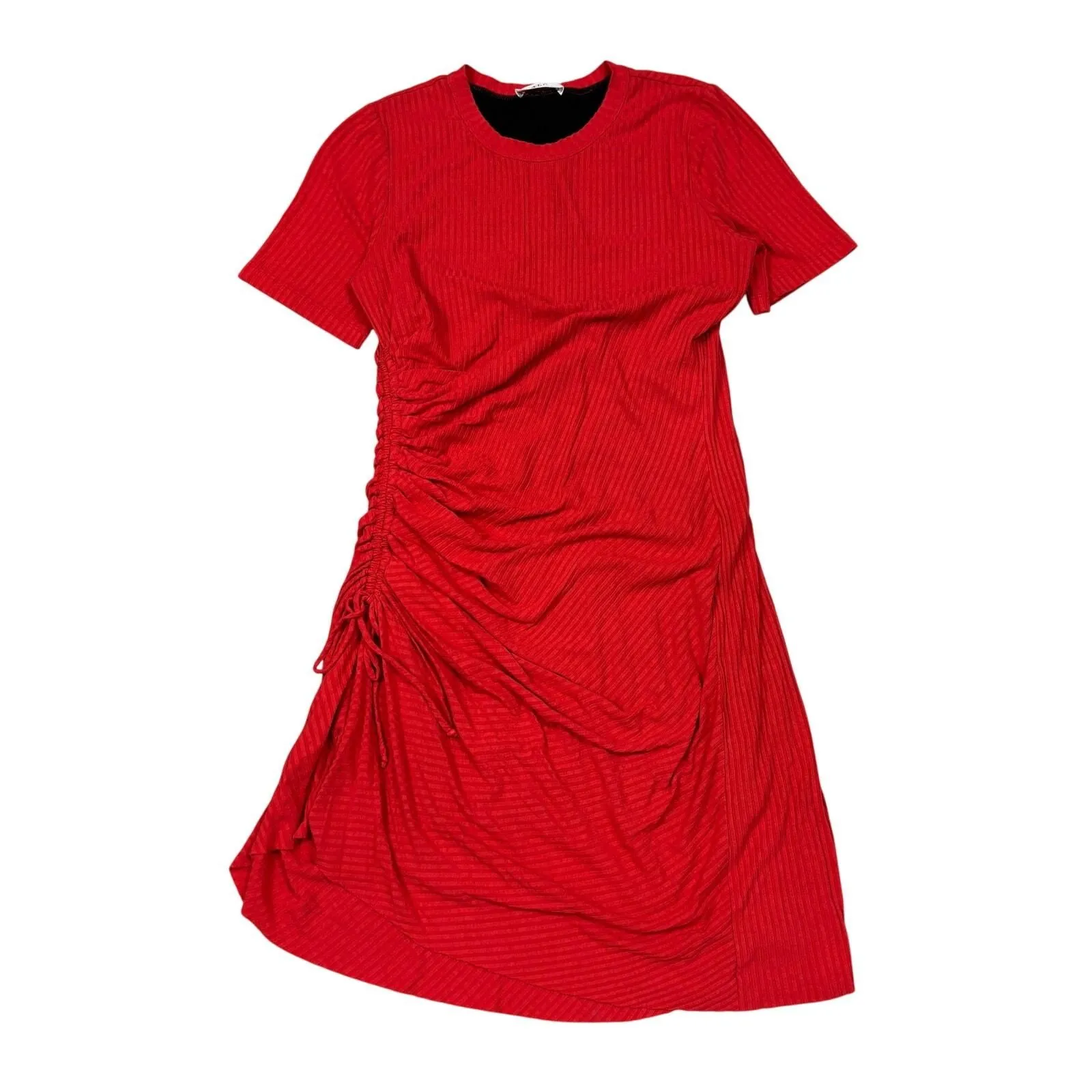 A.L.C. Side Ruched Ribbed Short Sleeve Dress Women's Small -  pre-owned---good - A.L.C.  Whatnot: Shop, Sell, Connect