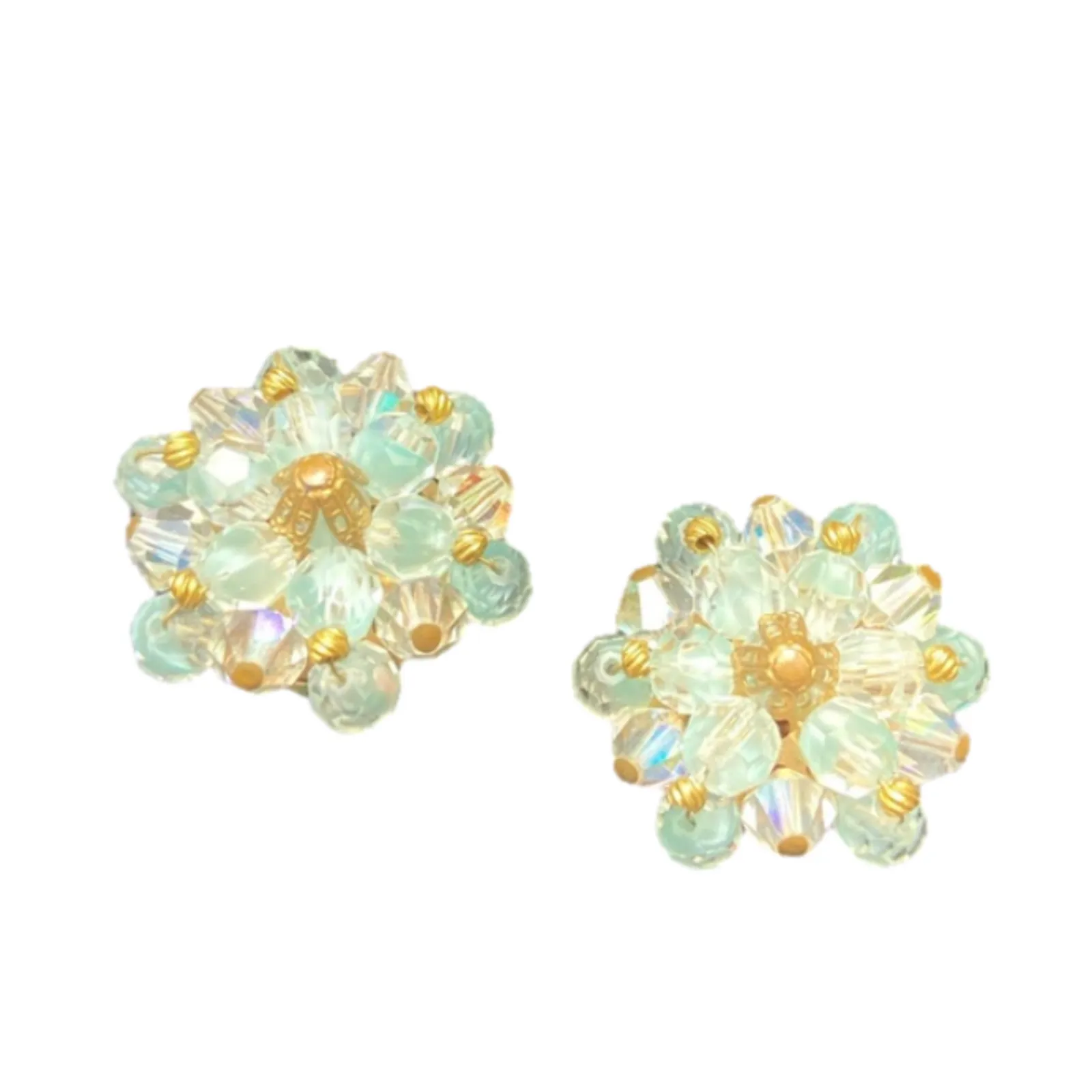 Product image for Starburst crystal clip on earrings