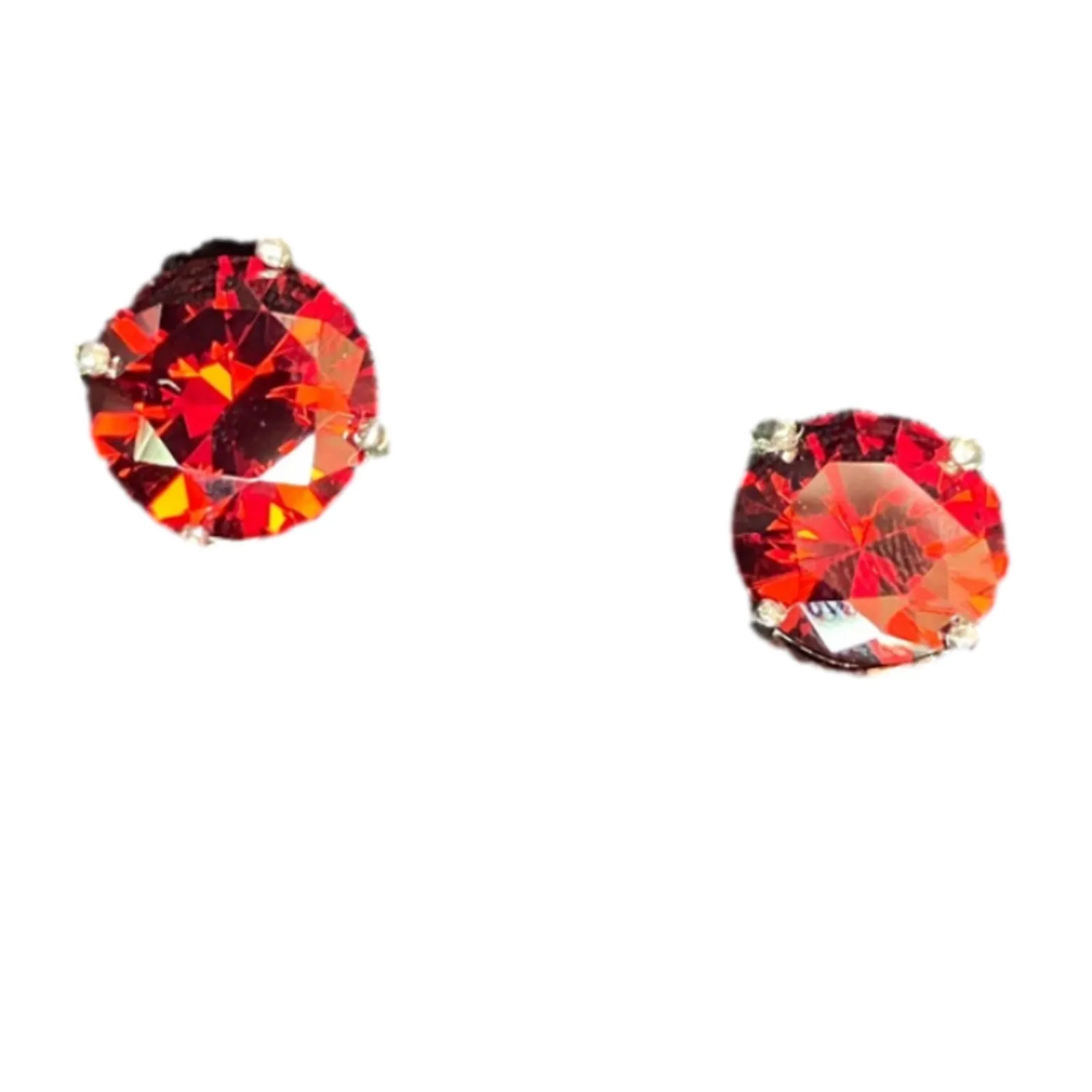 Product image for Red stone stud earrings