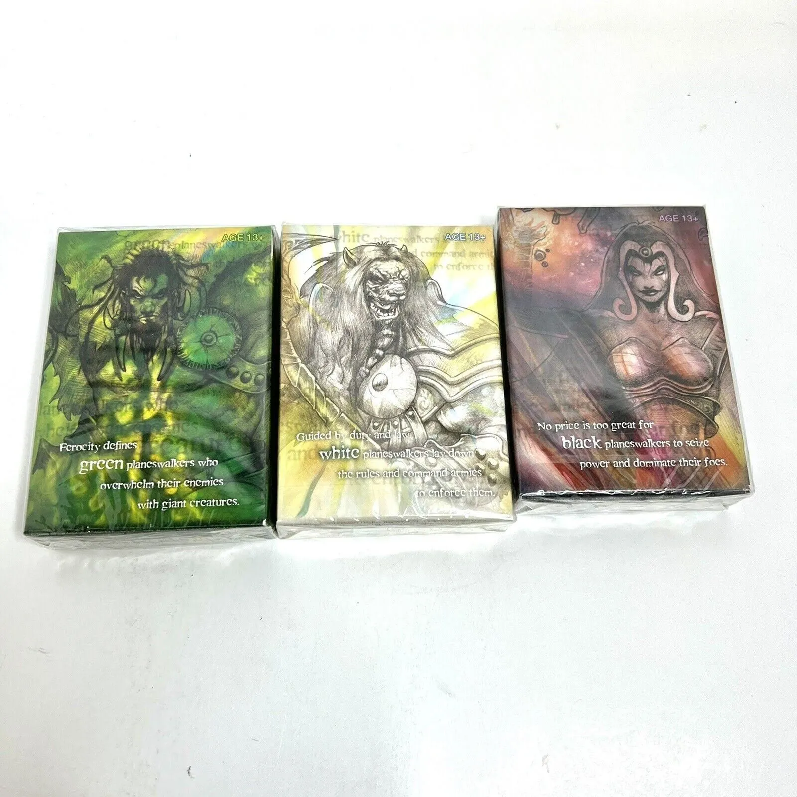 New MTG 2008 Planeswalker 30 Card Intro Deck Set Green White Red Starter  Magic