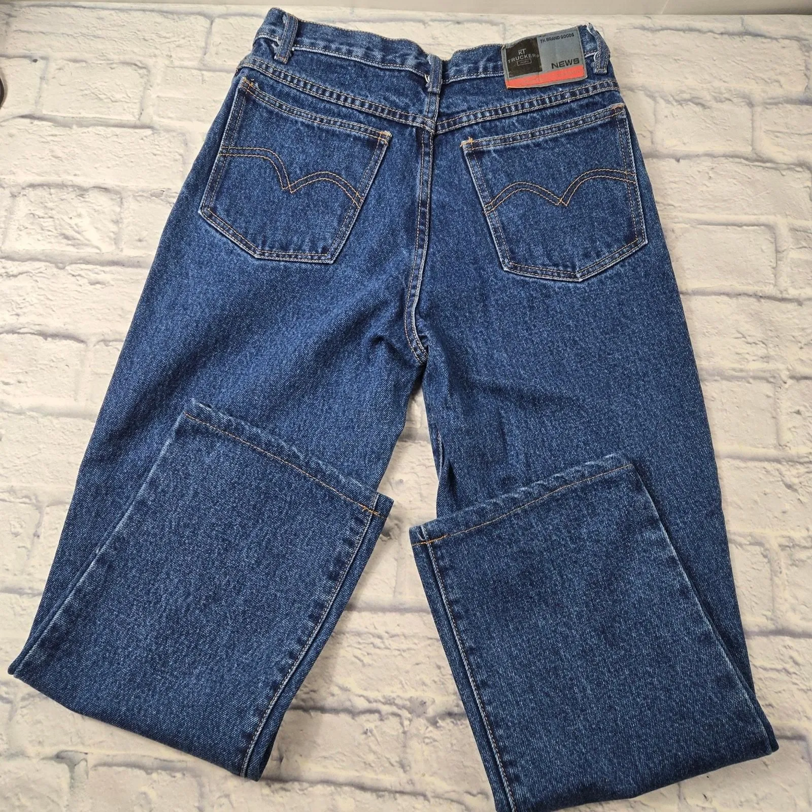 Product image for KT Trucker Men's Jeans TK Brand Goods News size 29 Blue Straight Leg - pre-owned---good - TK Trucker
