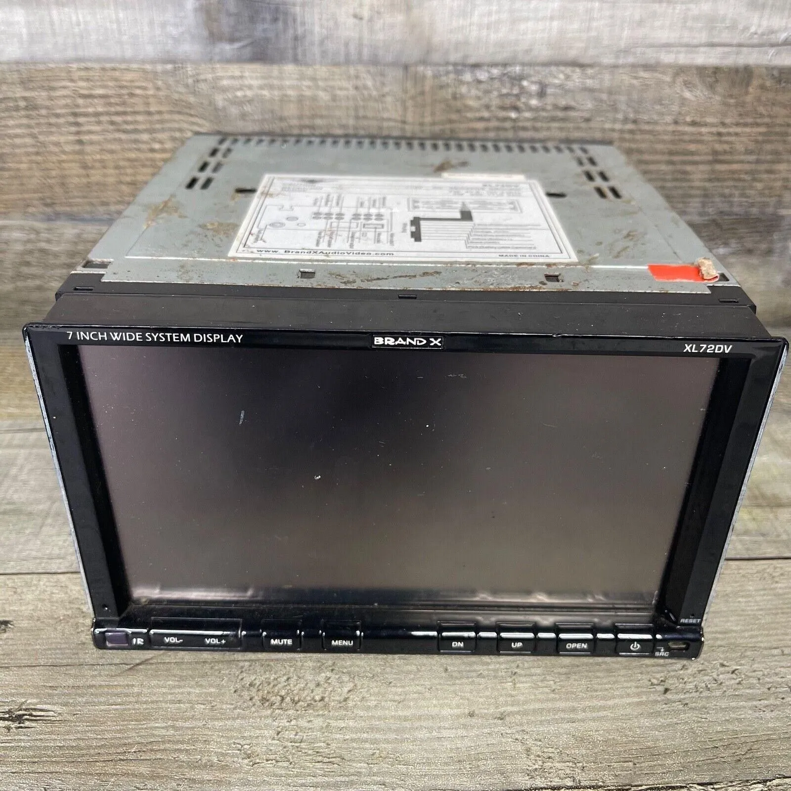 Product image for Brand-X XL72DV 7-Inch Motorized Touch Screen Monitor with DVD/AM/FM Player