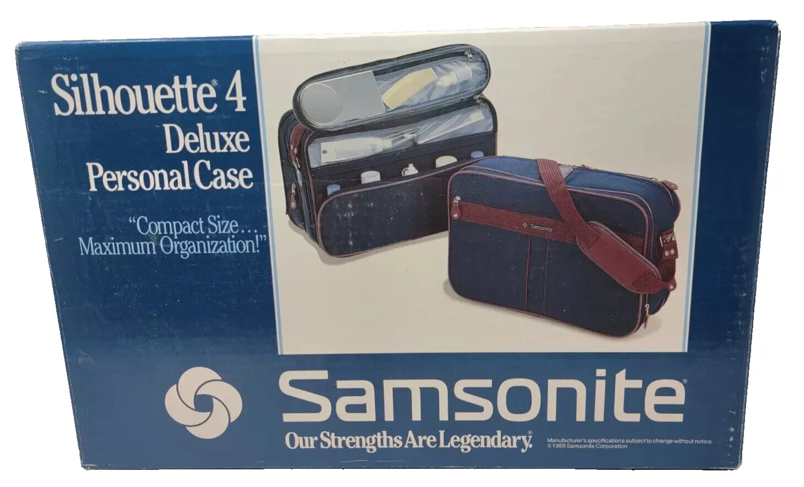 Product image for Samsonite Silhouette 4 Deluxe Personal Case Blue