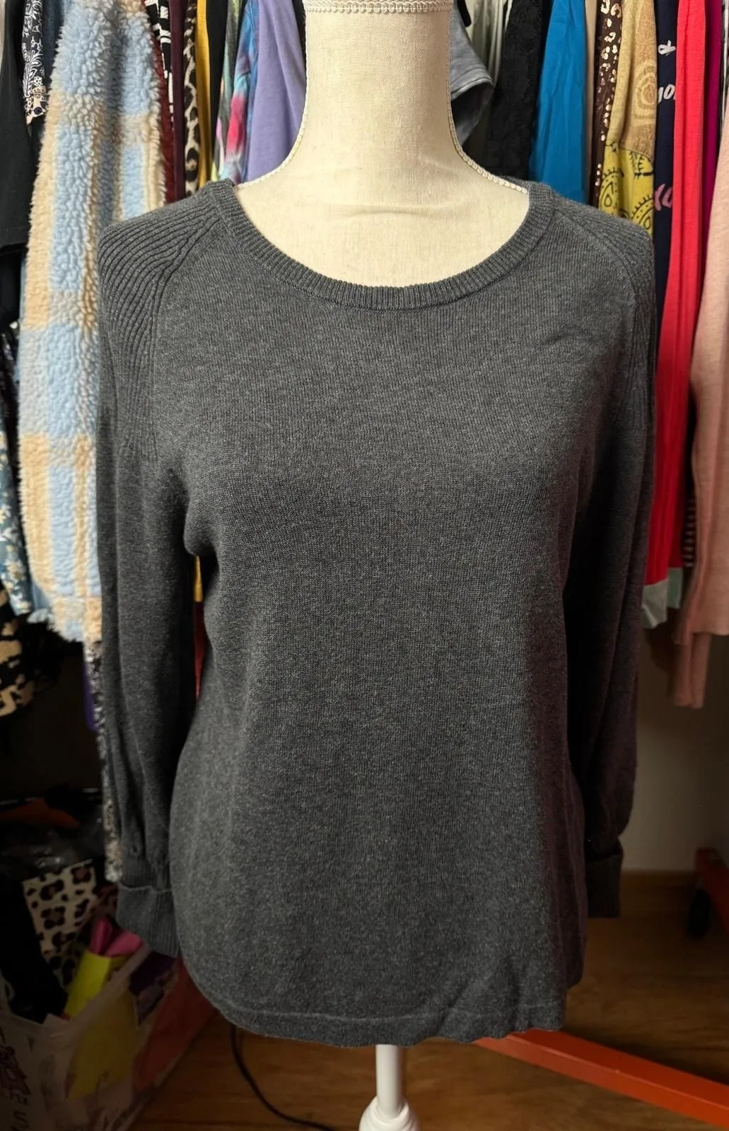 Product image for 0204 Vince Camuto Medium Grey Sweater Cotton / Viscose / Modal - pre-owned---excellent - Vince Camut