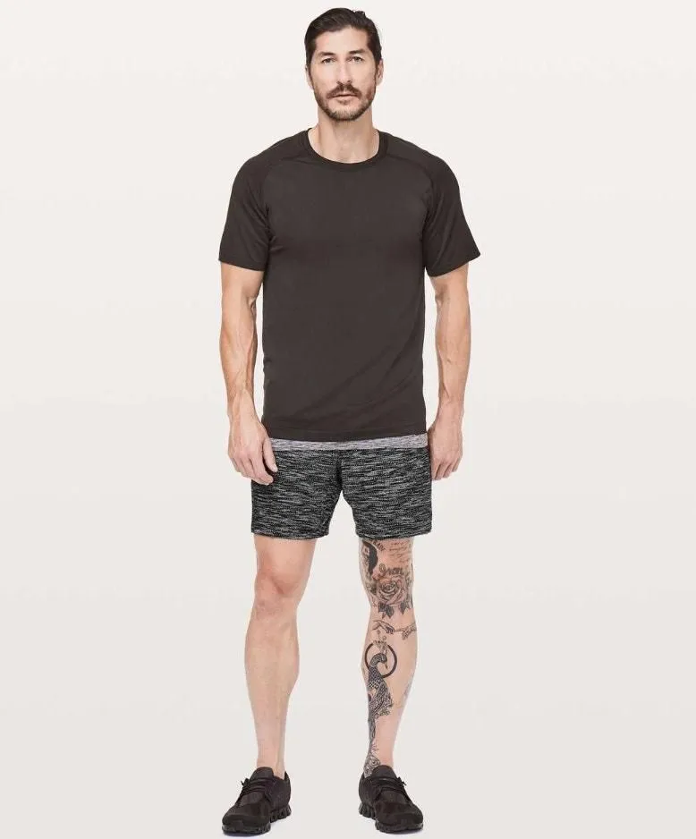 Product image for (S) $68 Lululemon Pace Breaker Short *Linerless 7" All Court Texture White Black - Lululemon