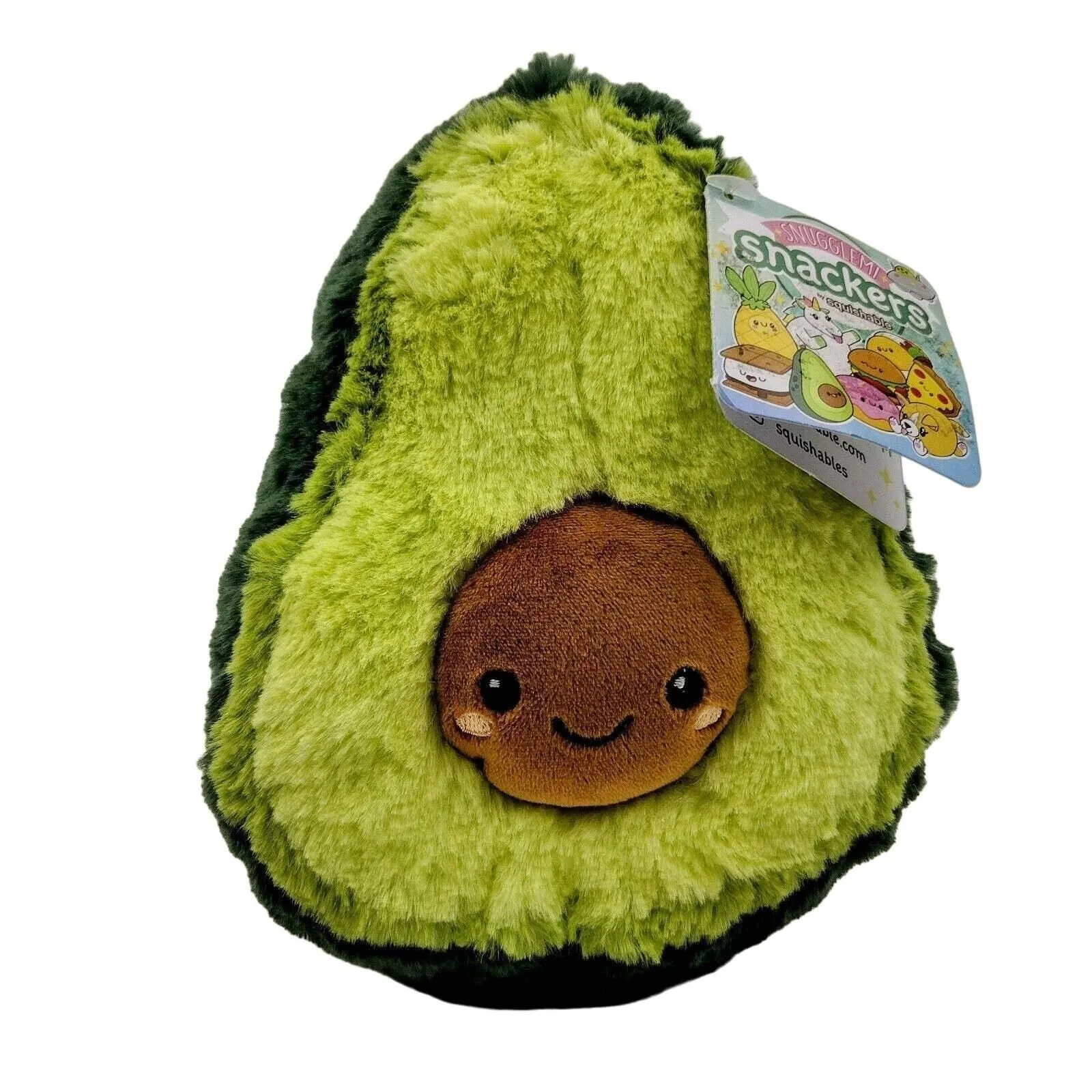 Squishable Snugglemi Snackers Mini Green Avocado Plush NWT 6