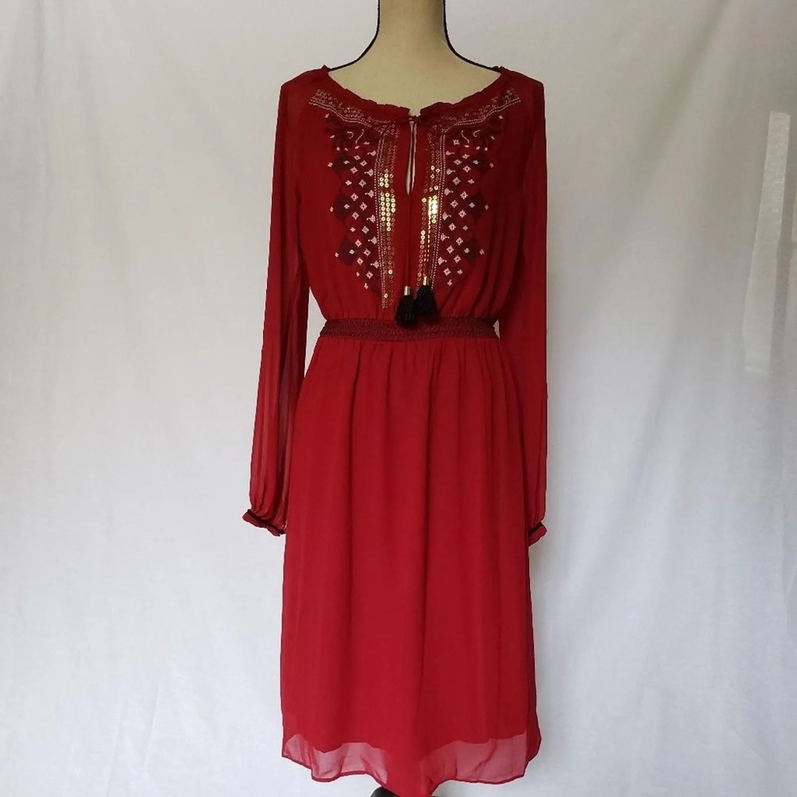 Altuzarra for Target Womens Peasant Dress Sz 2 Embroidery Red Sequins Boho  Fairy - pre-owned---good - Altuzarra For Target  Whatnot: Shop, Sell,  Connect