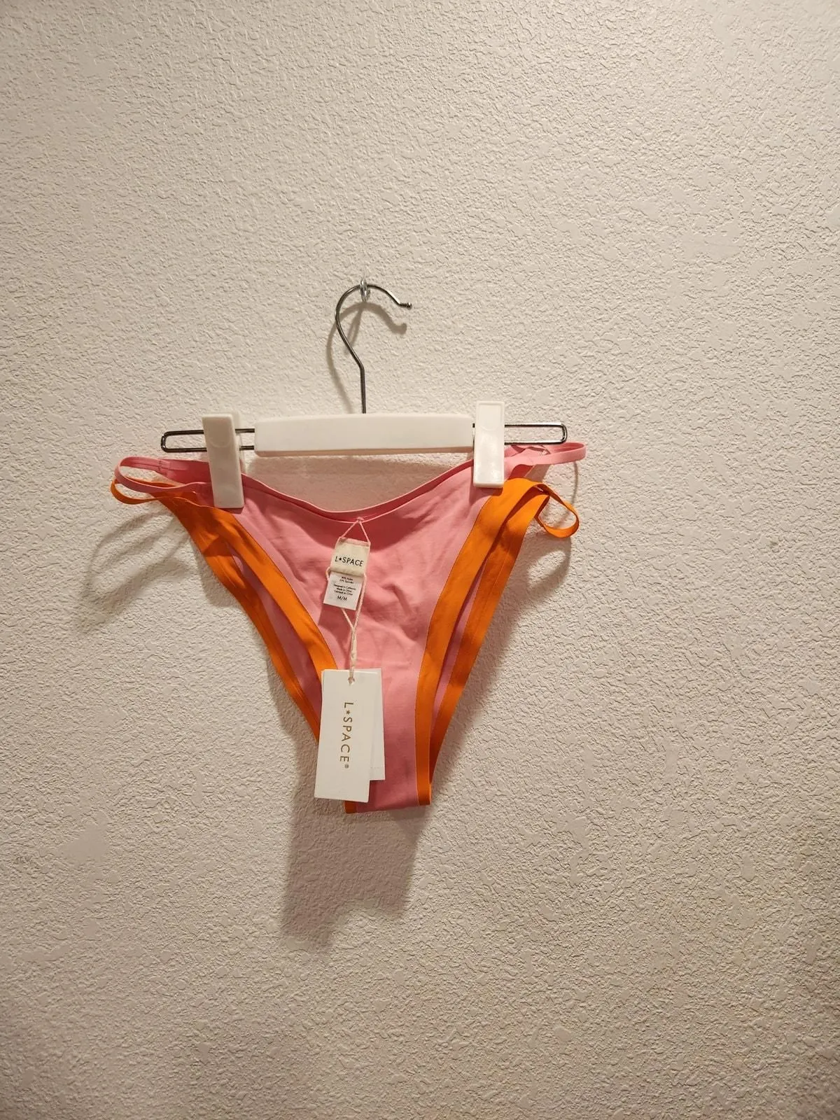 Product image for NWT L*Space Billie Bikini Bottom in Pink/Orange, Size M, 