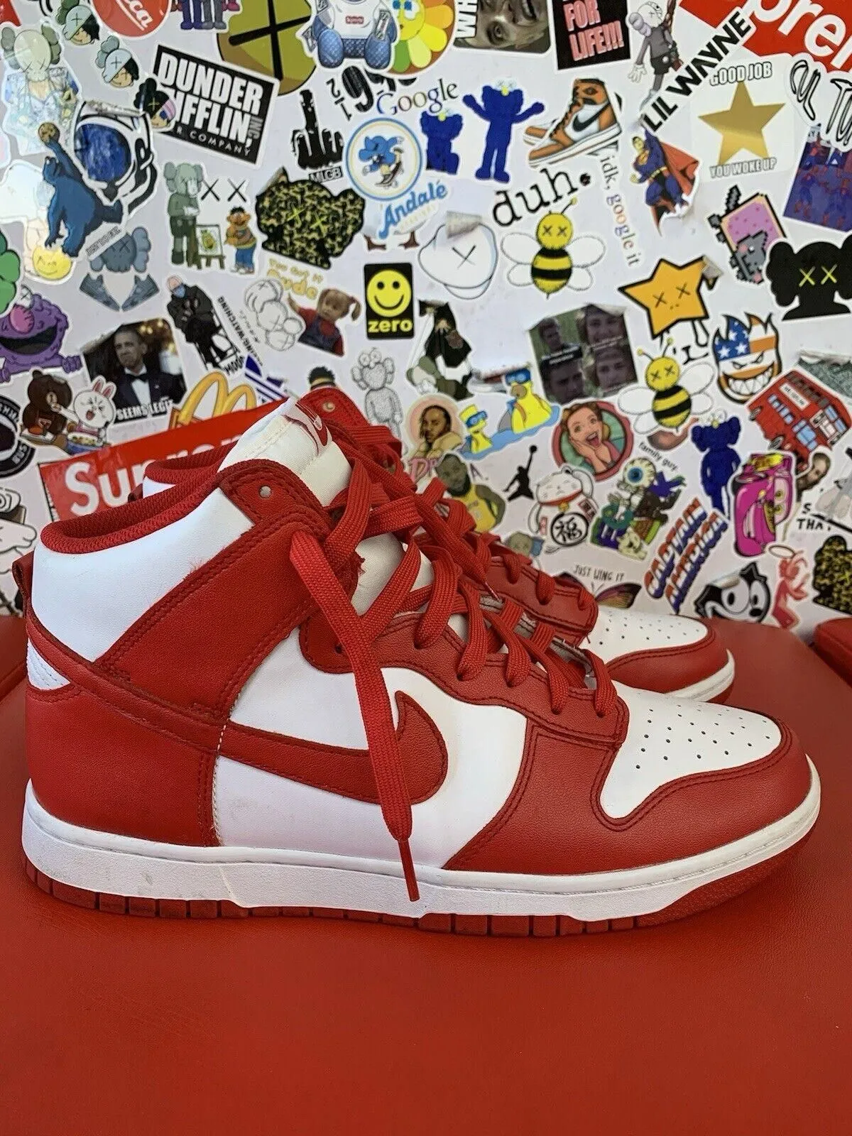 Product image for Size 10.5 - Nike Dunk High Championship Red 100% Authentic No Box - Nike