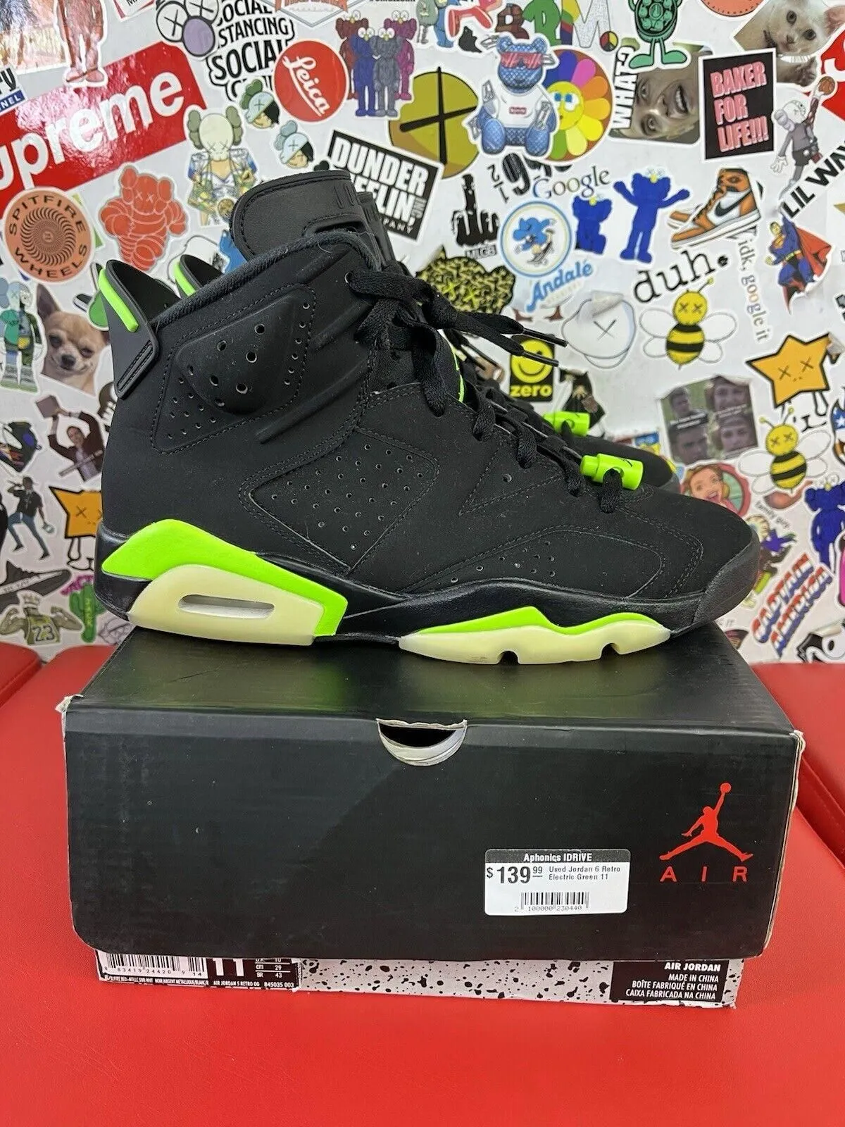 Product image for Size 11 - Jordan 6 Retro Electric Green 2021 100% Authentic - Jordan