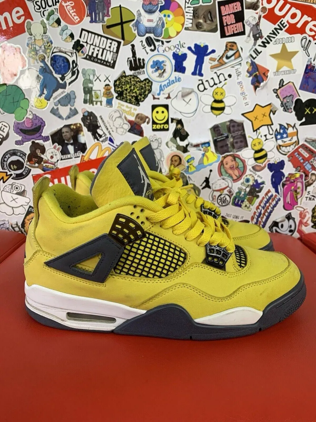 Product image for Size 8.5 - Jordan 4 Retro Mid Lightning 100% Authentic No Box - Jordan