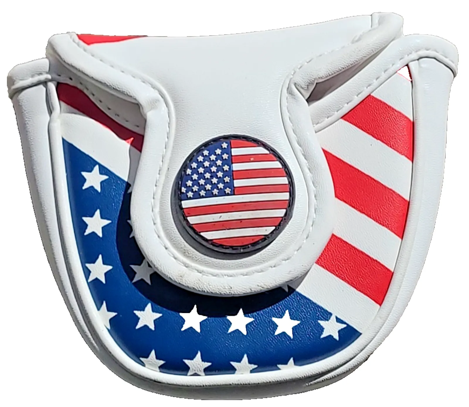 Product image for New Mallet Putter Head Cover US Flag Style - Unbranded