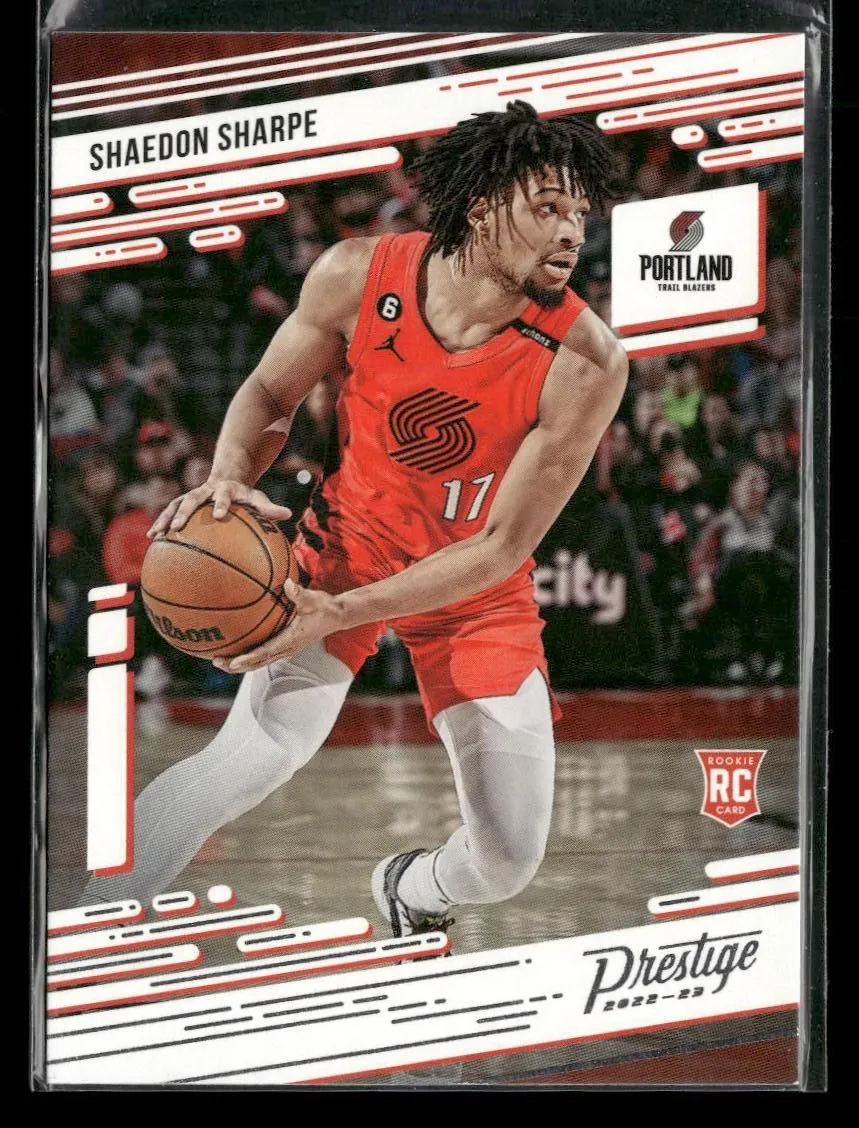 Product image for 2022-23 Panini Chronicles #65 Shaedon Sharpe Portland Trail Blazers Rookie