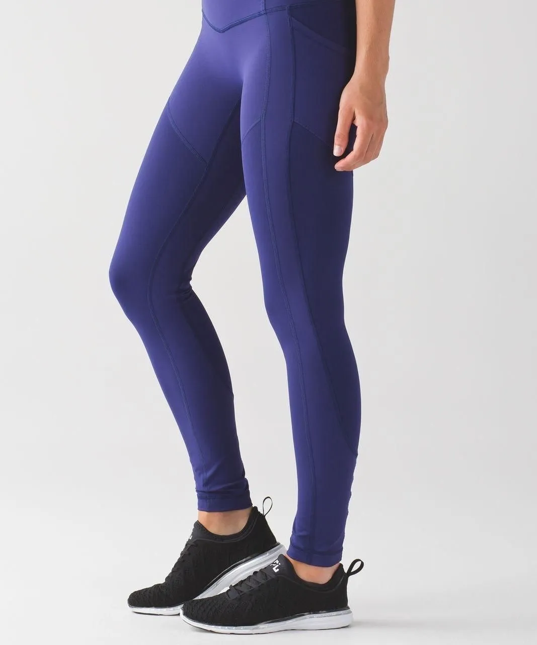 Product image for Lululemon All The Right Places Crop II Emperor Blue size 4 - pre-owned---good - Lululemon