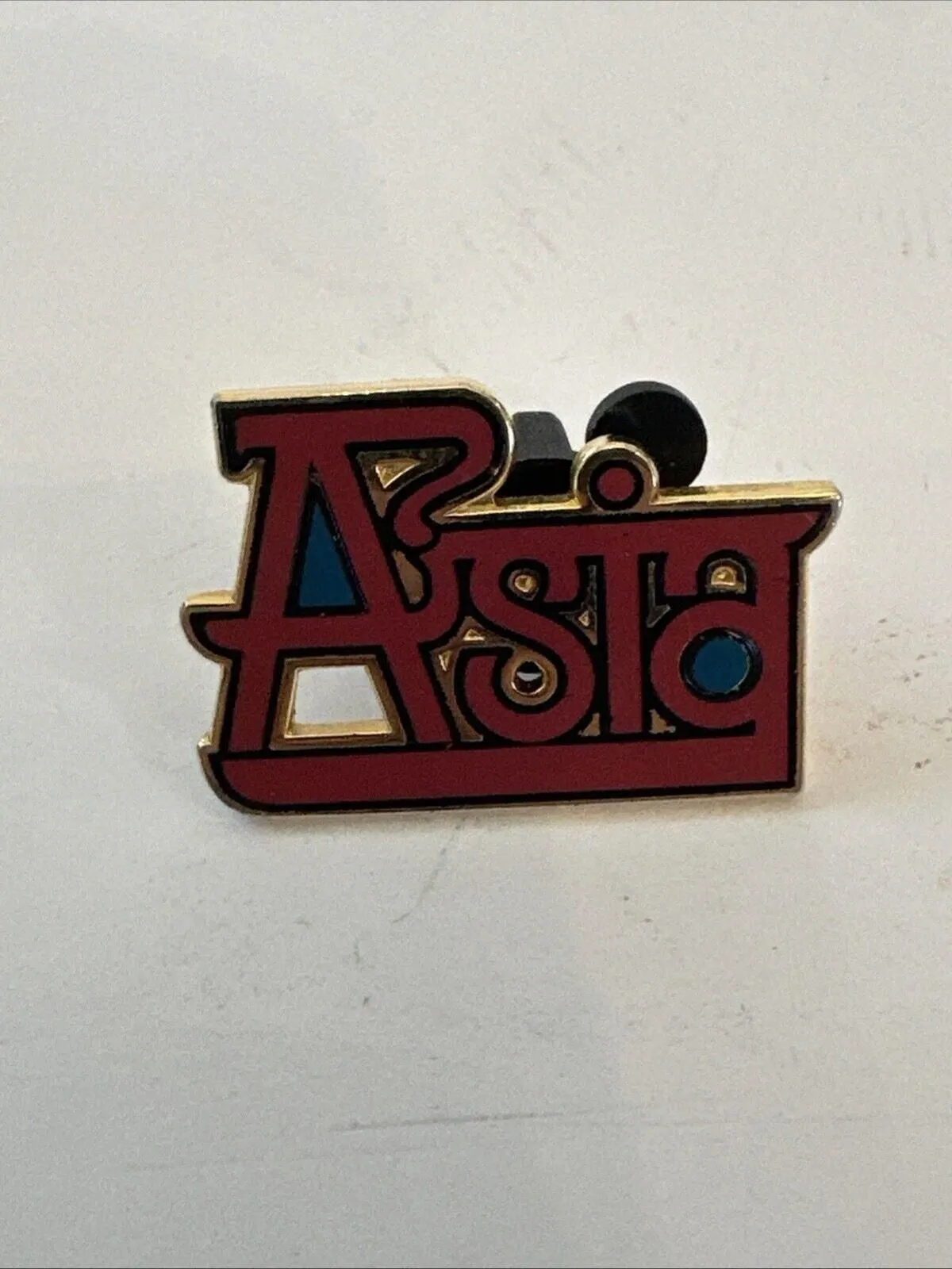 Product image for Rare! Disney Pins Disney’s Animal Kingdom “Asia” Logo Red Blue pin