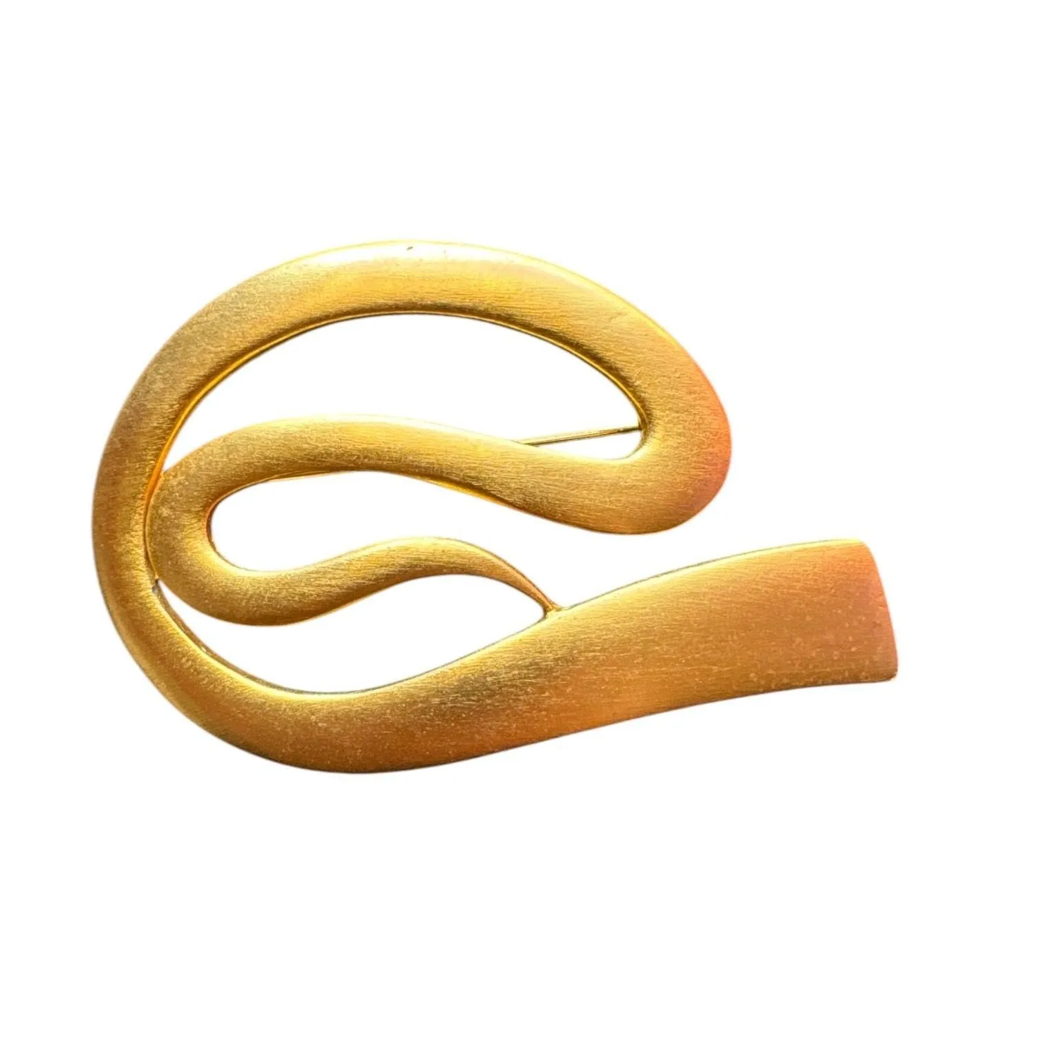 Product image for M Jent Large Brooch Geometrical Shape Gold-Tone Brooch