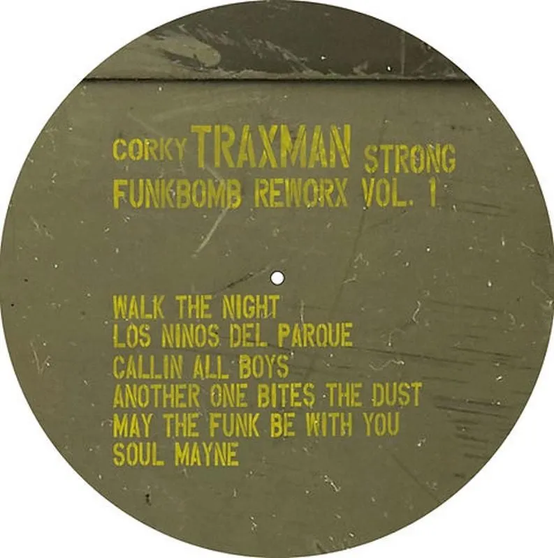 Product image for Corky 'Traxman' Strong - Funkbombs Reworx Vol 1 EP (12”)