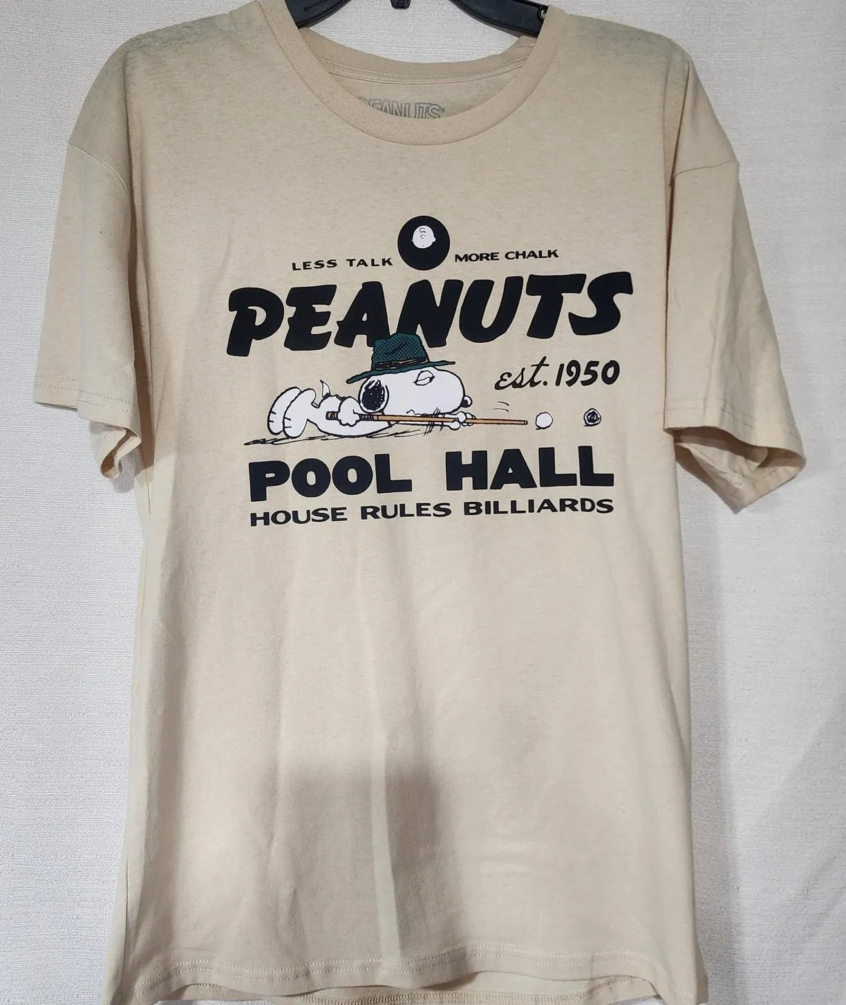 Product image for Snoopy Pool Hall men's medium shirt - new-without-tags - Snoopy