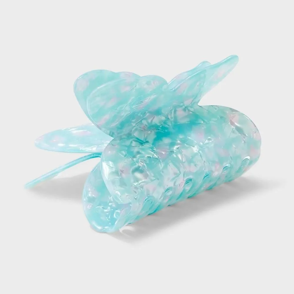 Product image for Jumbo Marble Butterfly Claw Hair Clip - Wild Fable™ Mint Green