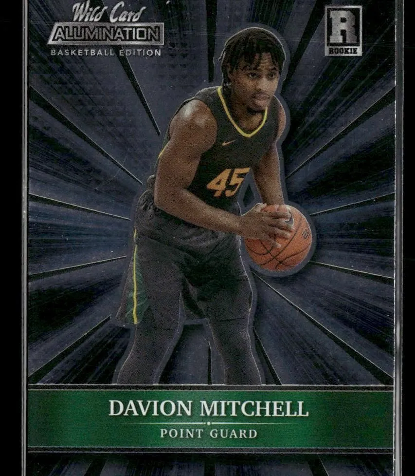 Product image for 2021-22 Wild Card Alumination #ABC-19 Davion Mitchell Sacramento Kings