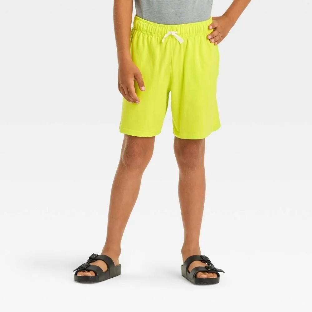 Product image for Boys' Knit 'Above the Knee' Pull-on Shorts - Cat & Jack™ Green M