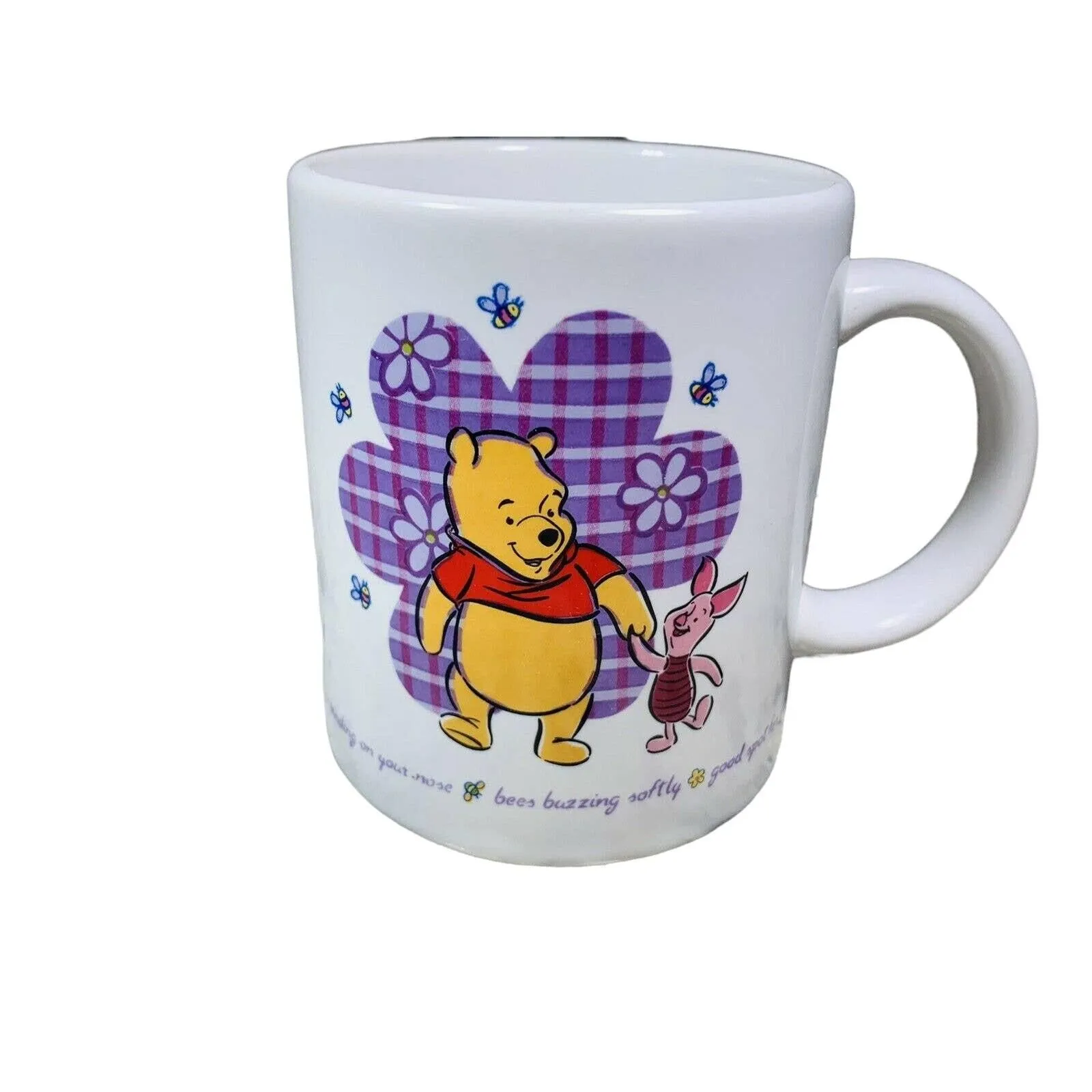 Product image for Winnie The Pooh & Piglet Coffee Mug Purple Disney Houston Harvest - pre-owned---good