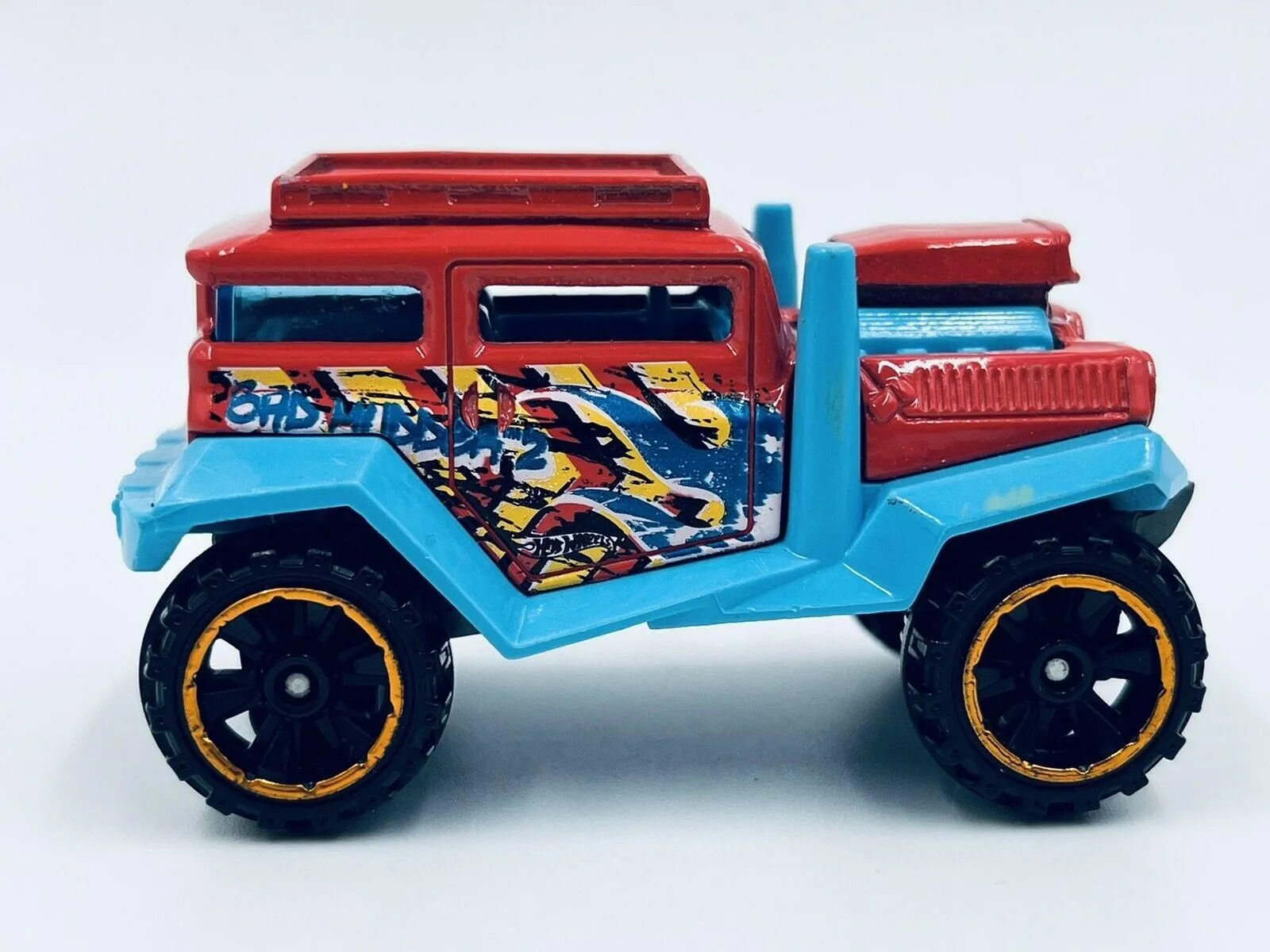 Product image for 2013 ATTACK PACK Design Ex BAD MUDDER 2 Red & Blue New LOOSE Hot Wheels