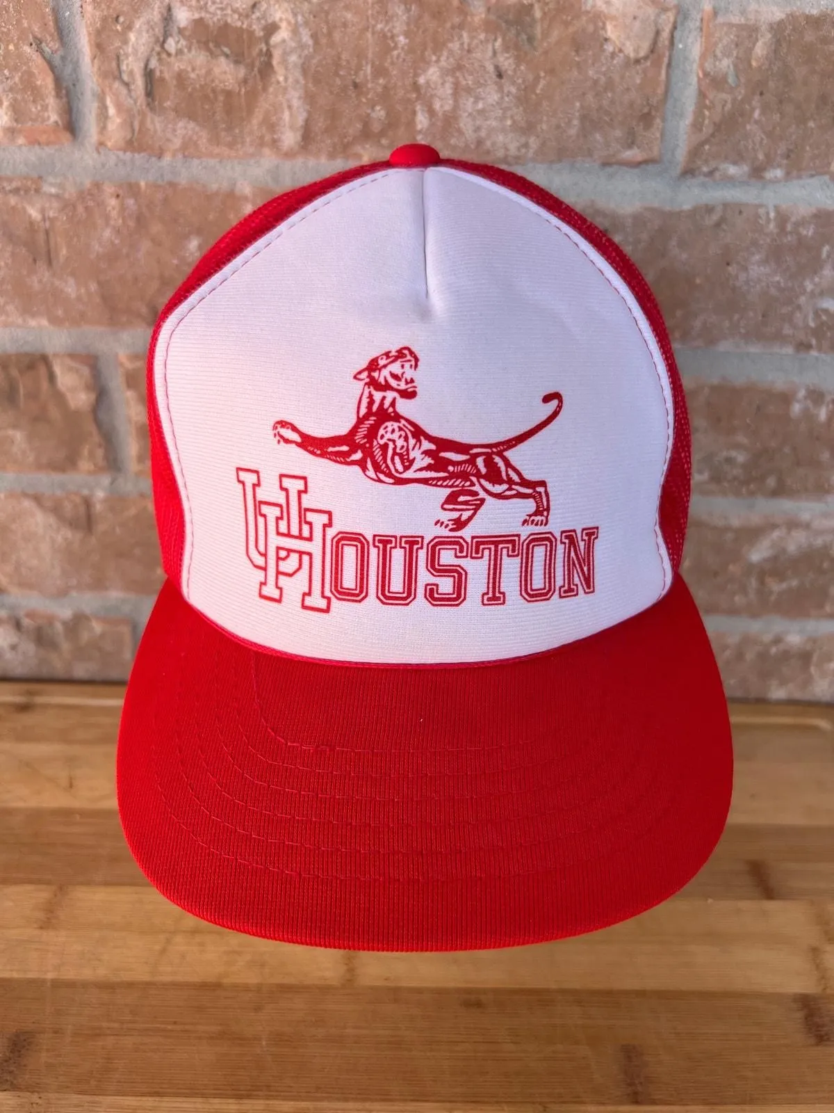 Product image for Rare Vintage University Of  Houston Cougar Trucker Hat Made In Korea Adult Cap - unknown