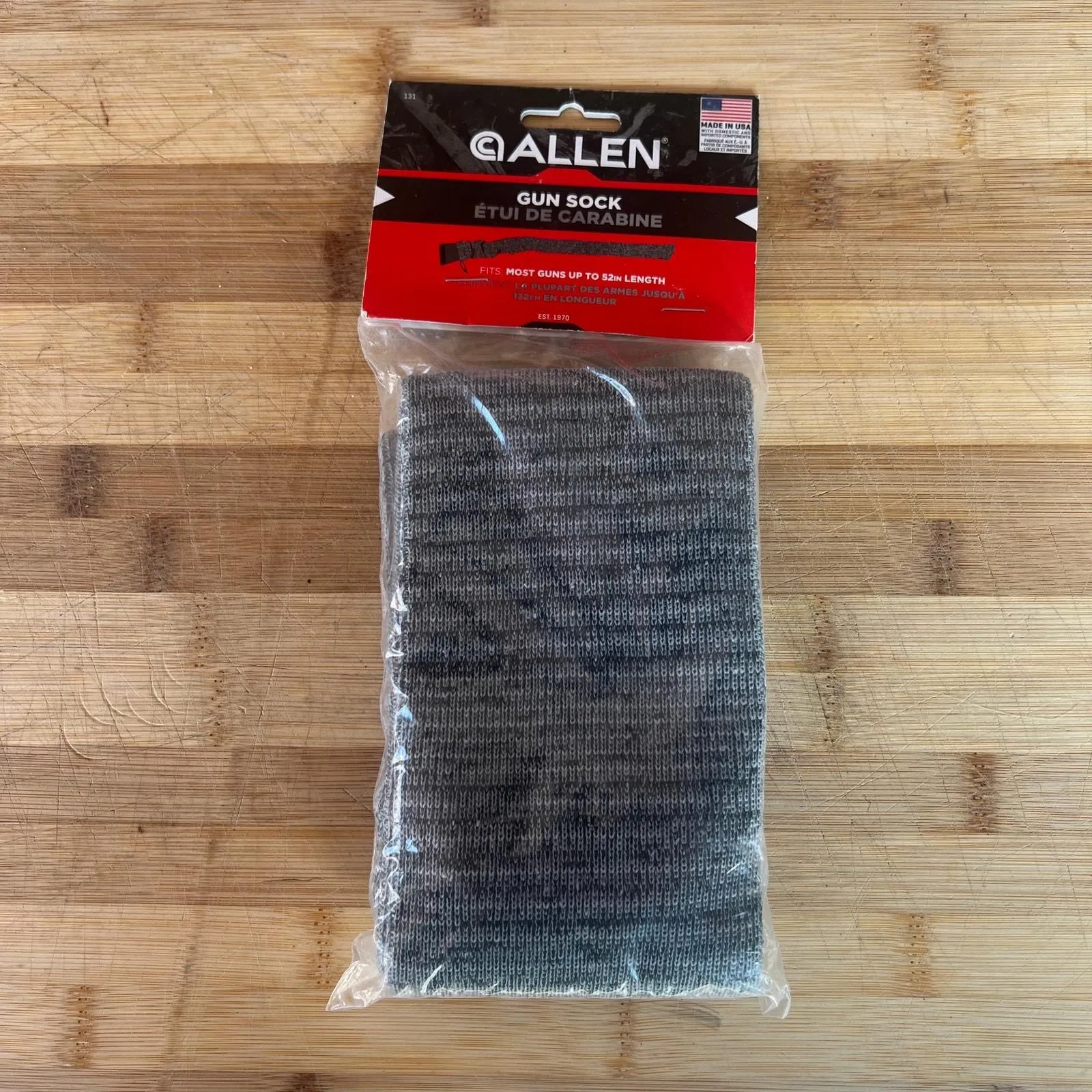 Product image for New Allen Knit Gun Sock - #131 - Heather Gray - 52" Long