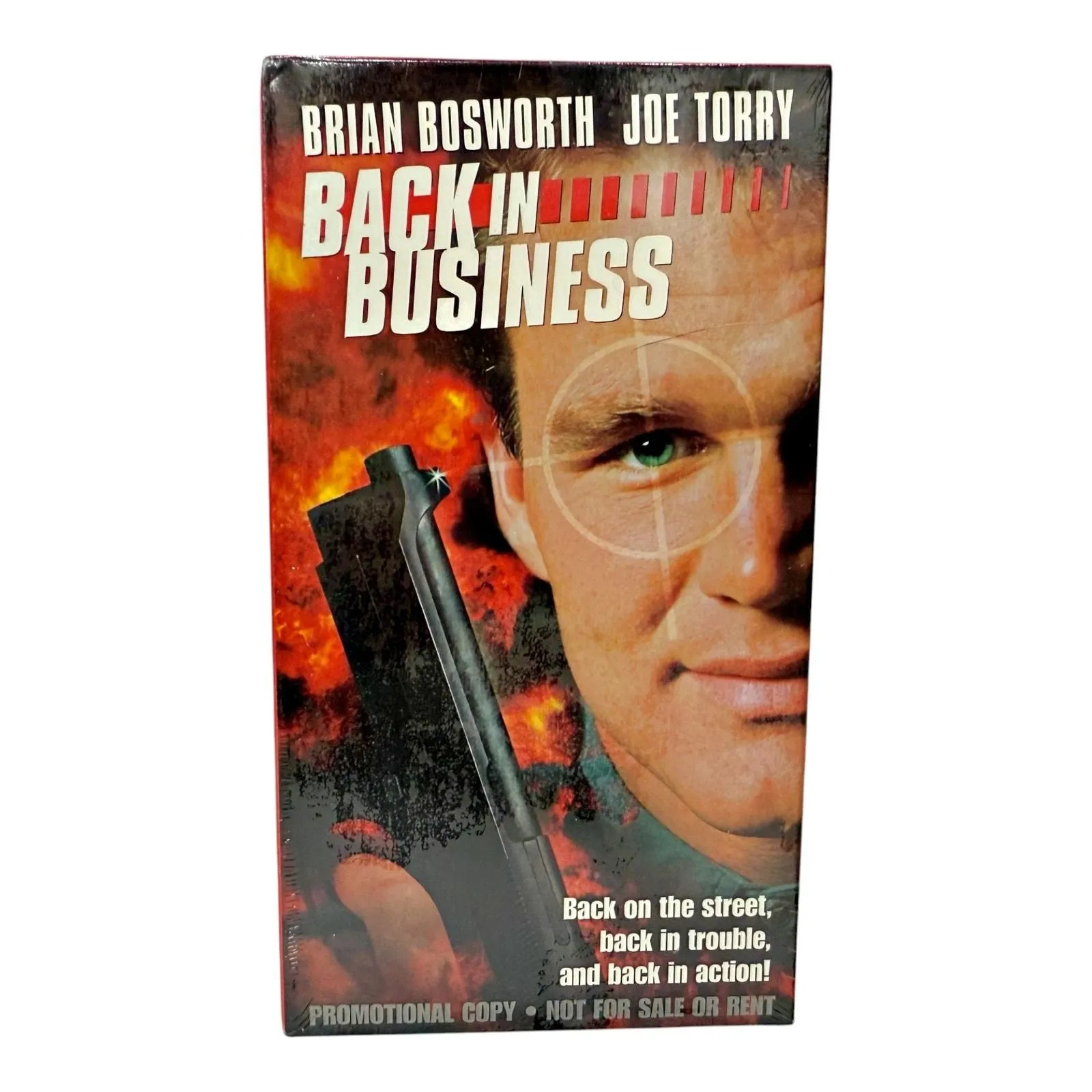 Product image for Back In Business VHS Screener Demo Promo SEALED 1997 Brian Bosworth