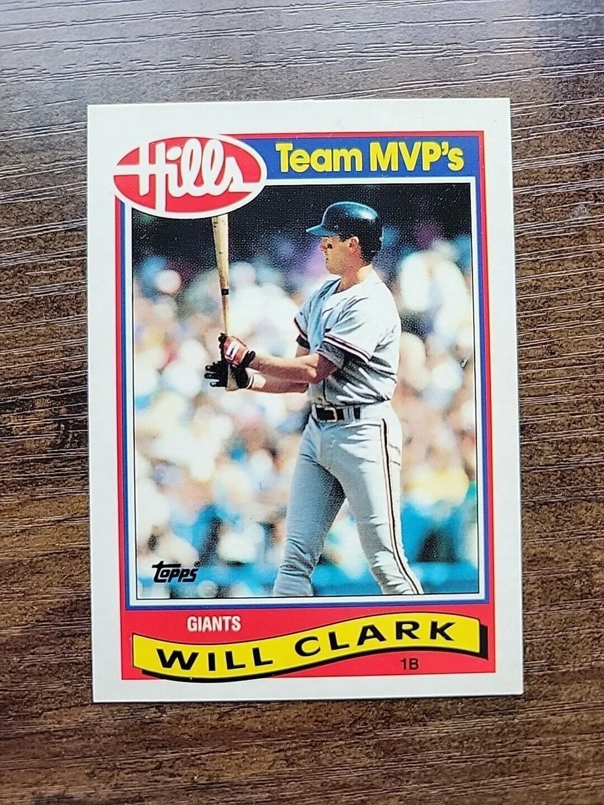 Product image for Will Clark 1989 Topps Hills Team MVPs #7 of 33 - San Francisco Giants - MLB - No - No - No - No - raw-very-good
